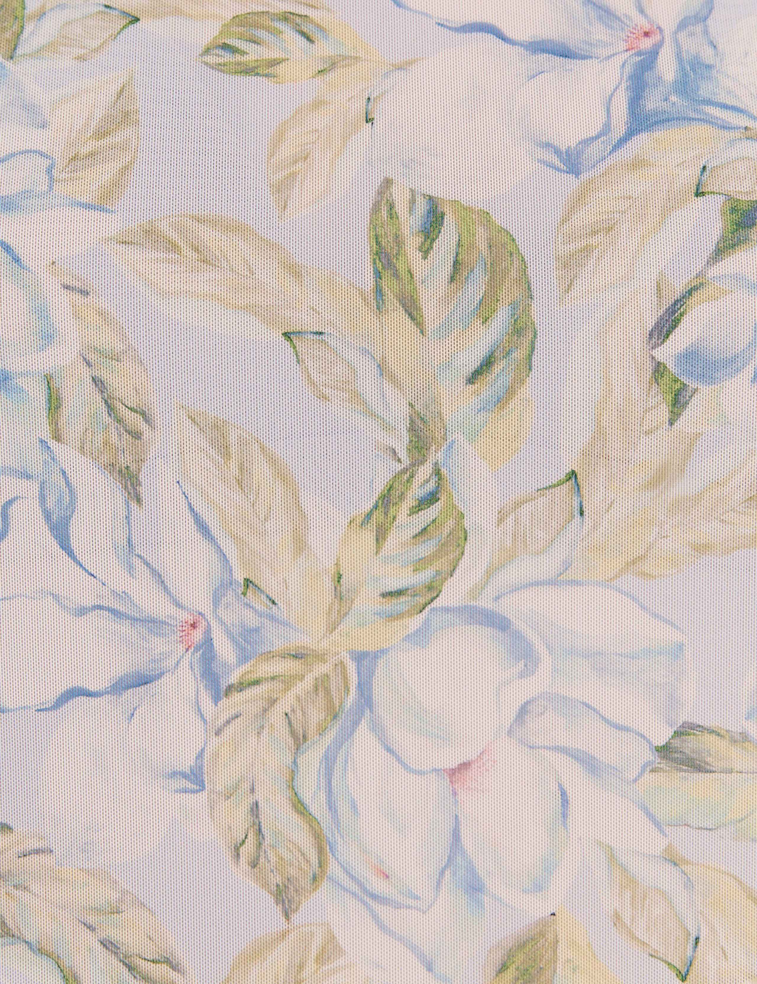 Mesh Floral Crew Neck T-Shirt 7 of 7