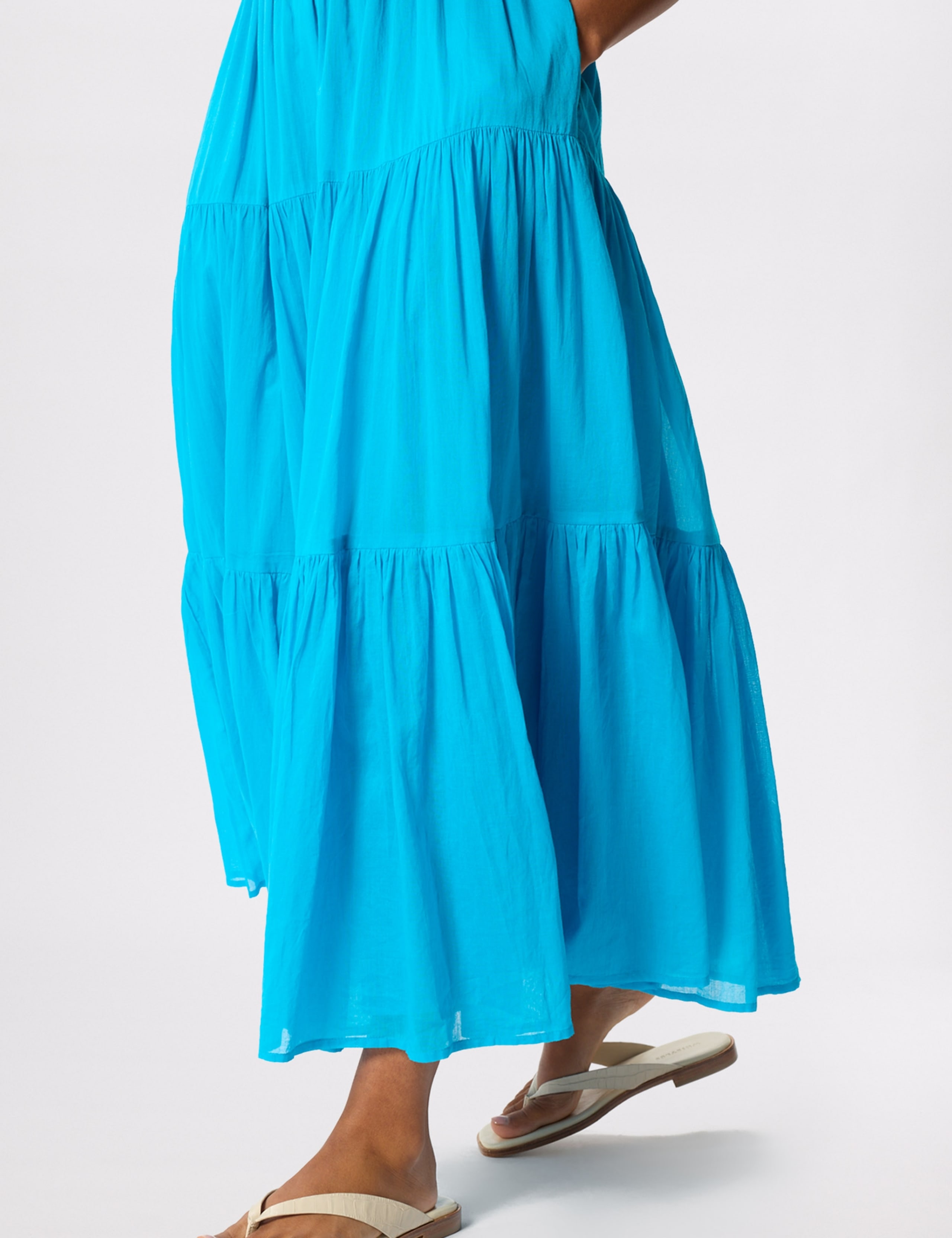 Pure Cotton V-Neck Maxi Beach Dress 3 of 7