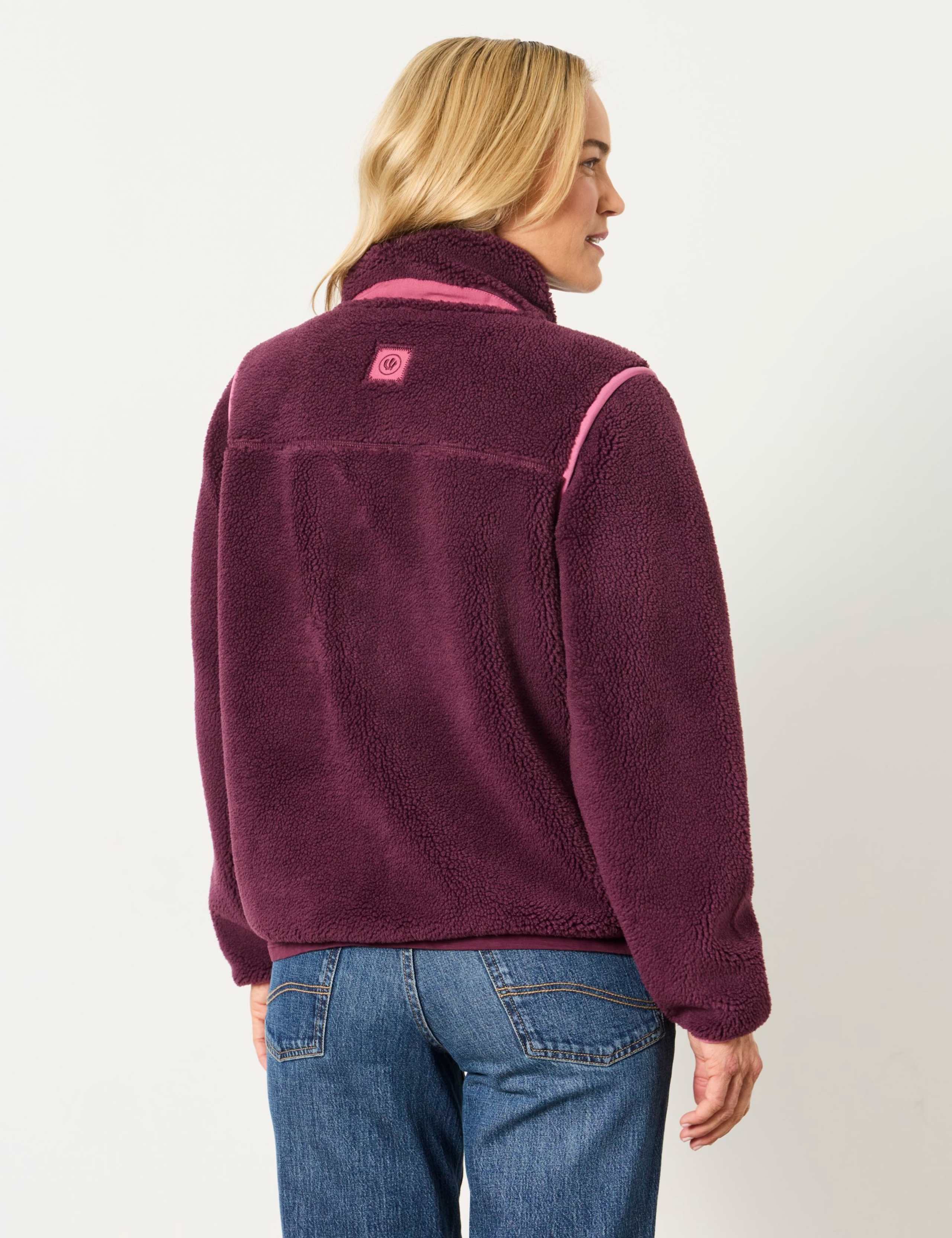 Fleece Funnel Neck Bomber Jacket 3 of 6