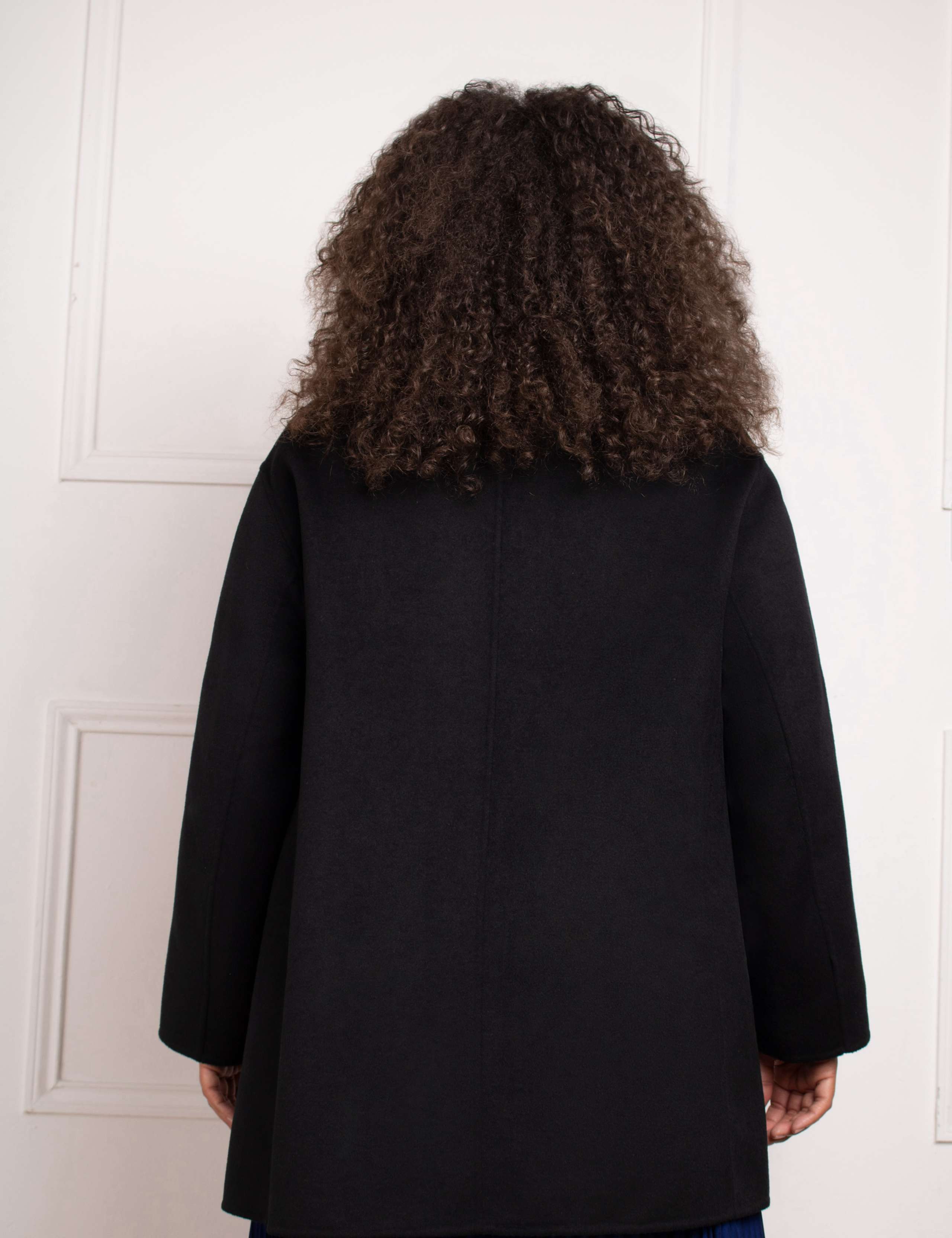 Wool Blend Short Tailored Coat 6 of 6