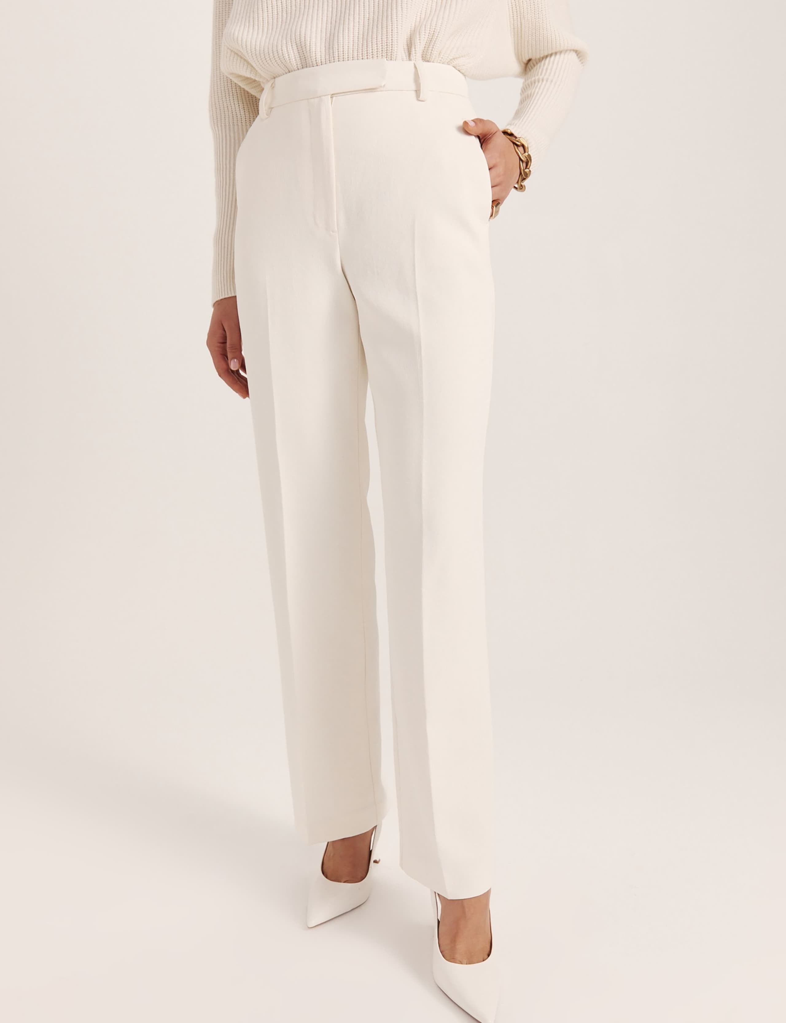 Pleat Front Straight Leg Trousers 2 of 7