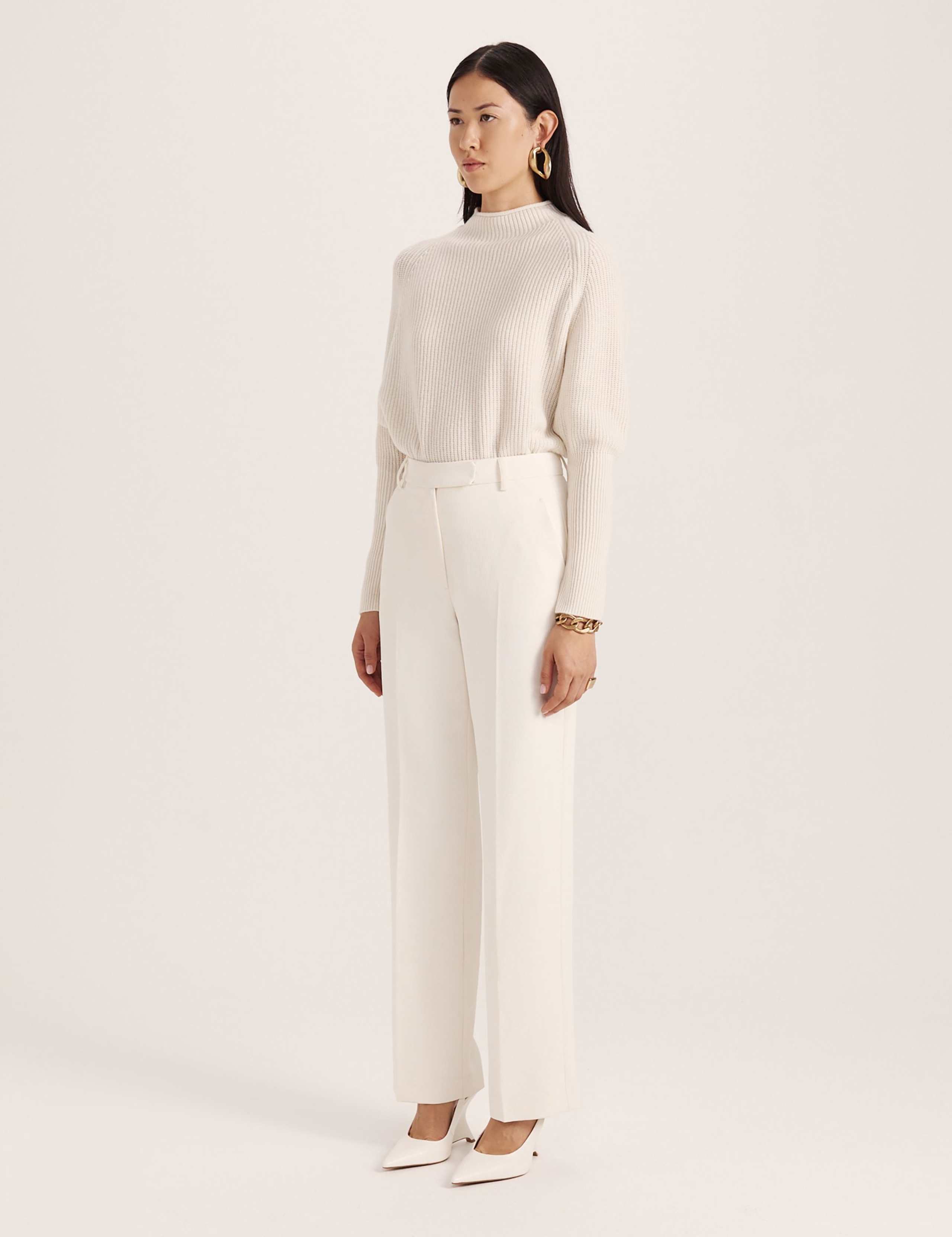 Pleat Front Straight Leg Trousers 3 of 7