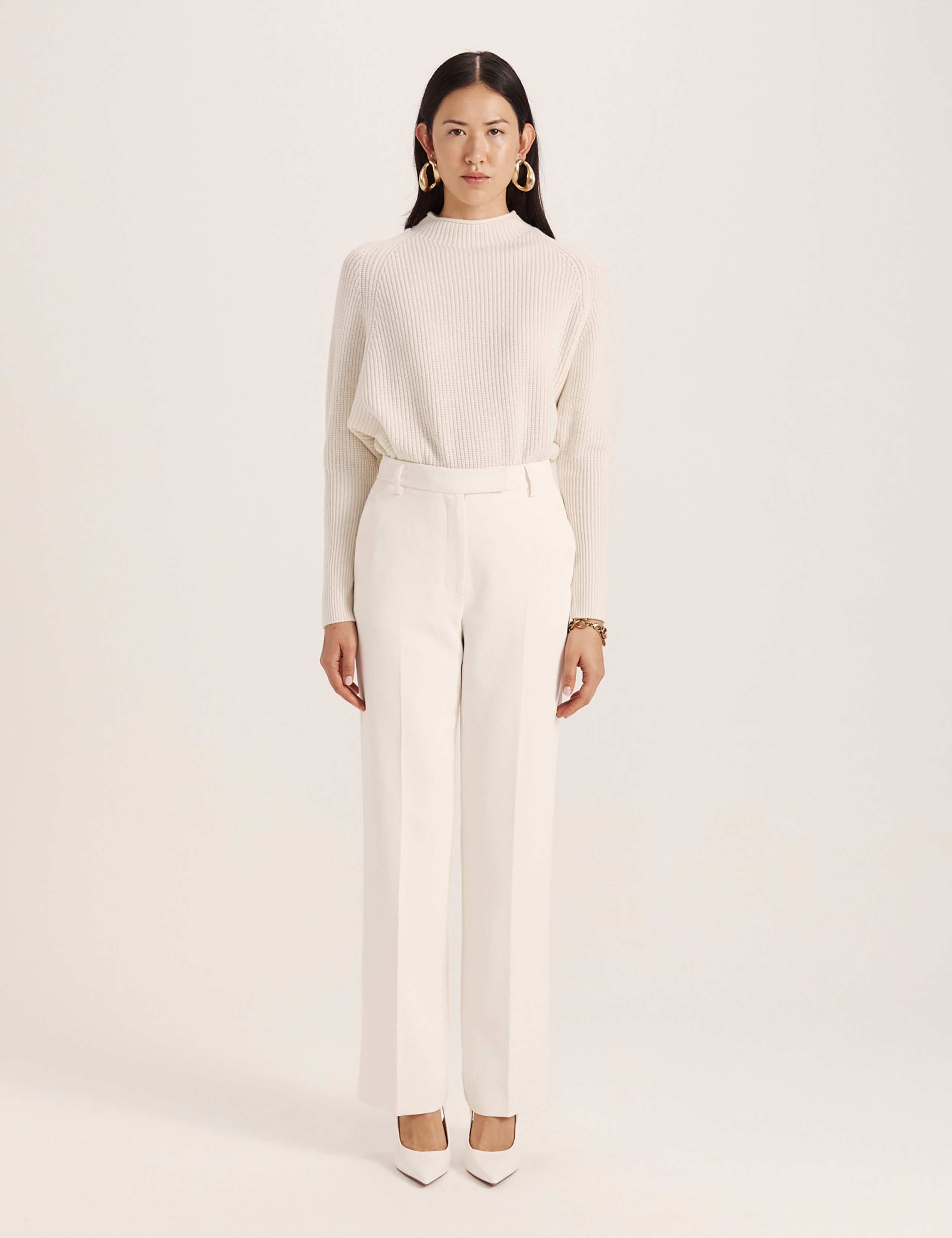 Pleat Front Straight Leg Trousers 4 of 7