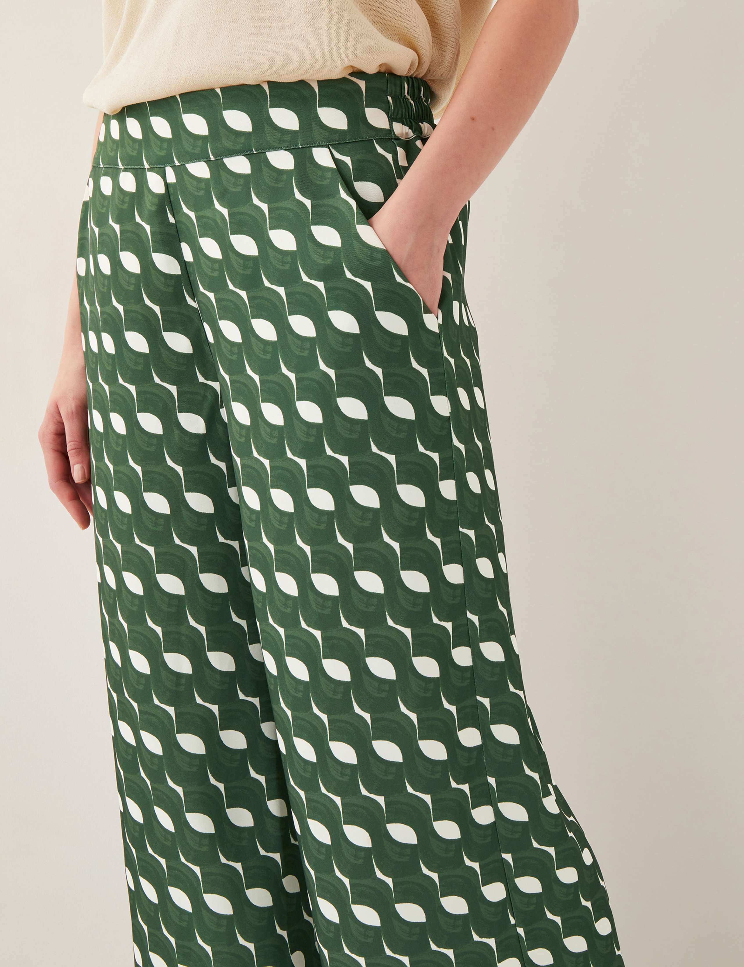 Geometric Straight Leg Trousers 3 of 5