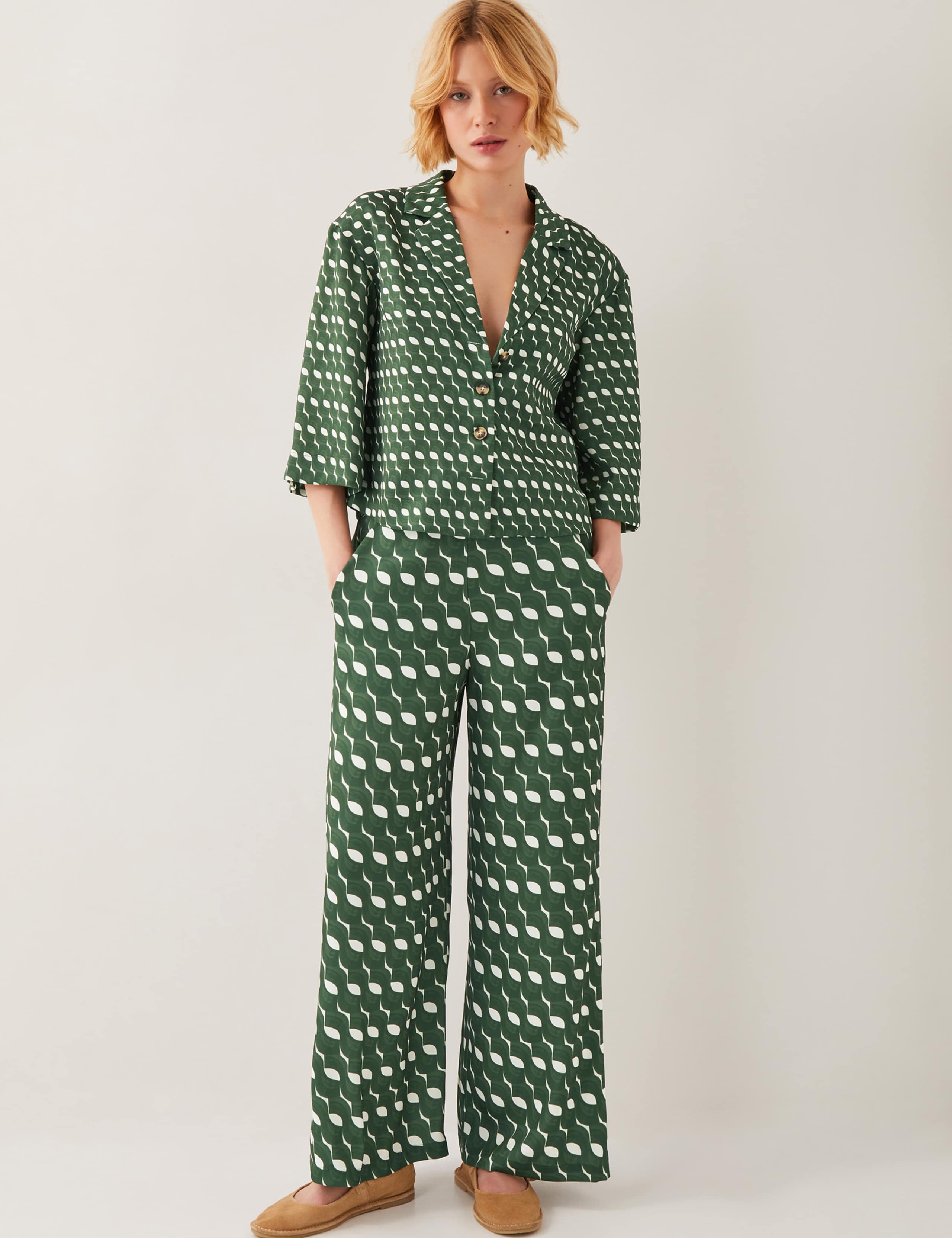 Geometric Straight Leg Trousers 4 of 5