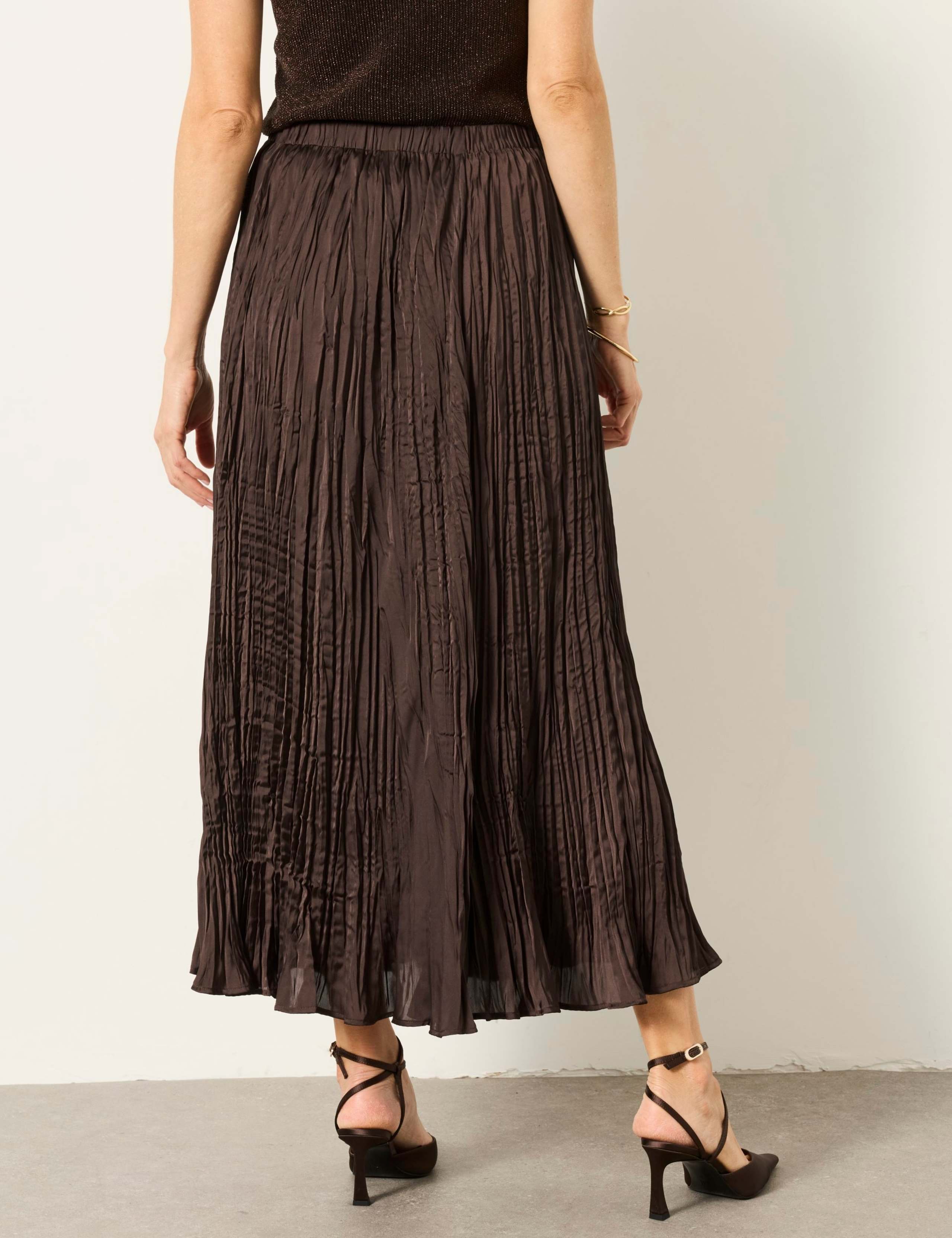Crinkle Pleated Maxi Skirt 3 of 6