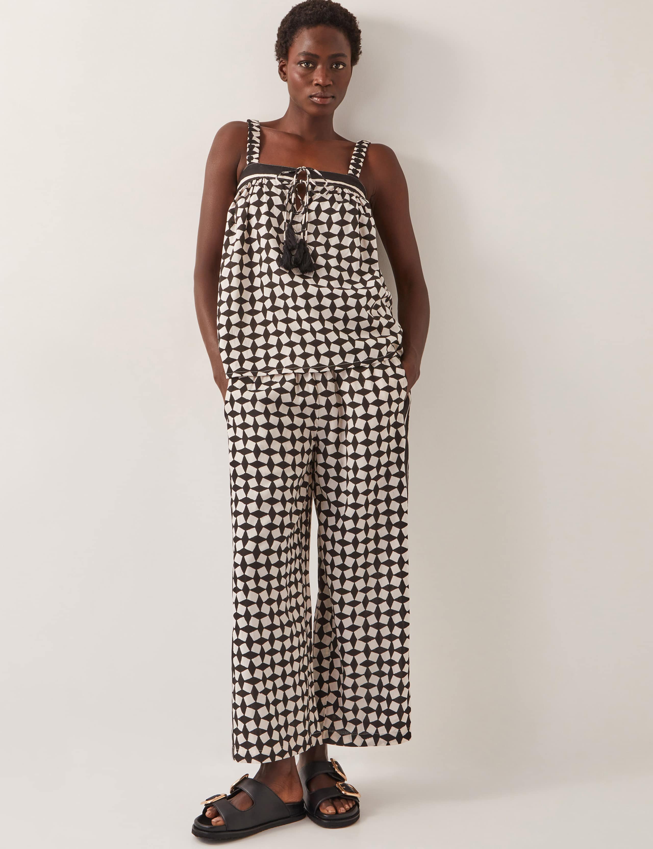 Geometric Elasticated Waist Trousers 2 of 5