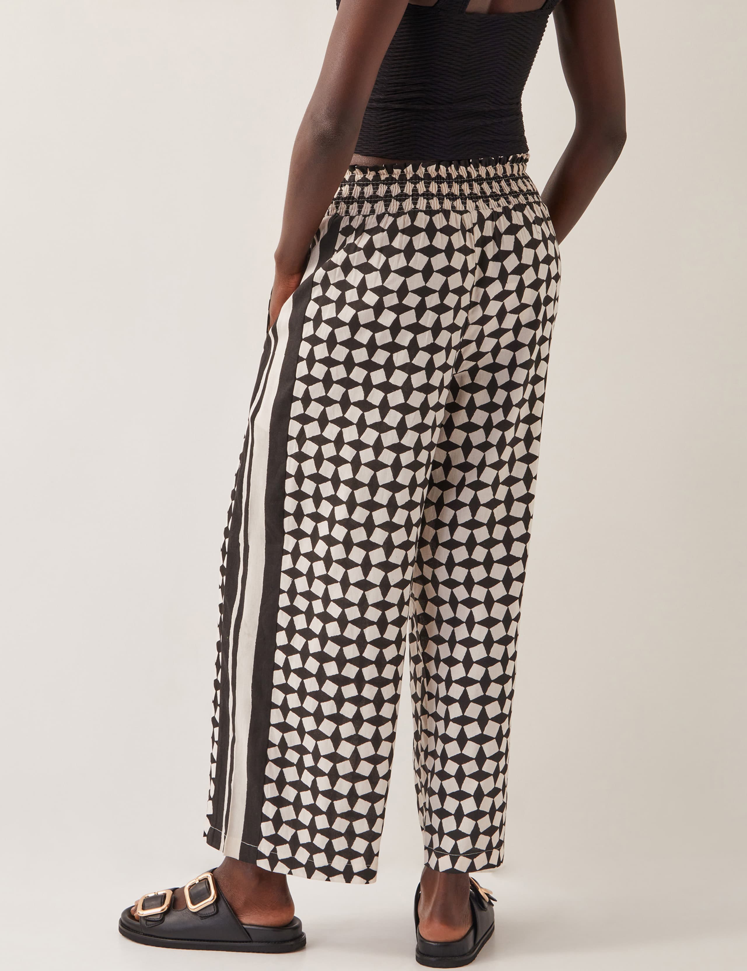 Geometric Elasticated Waist Trousers 4 of 5