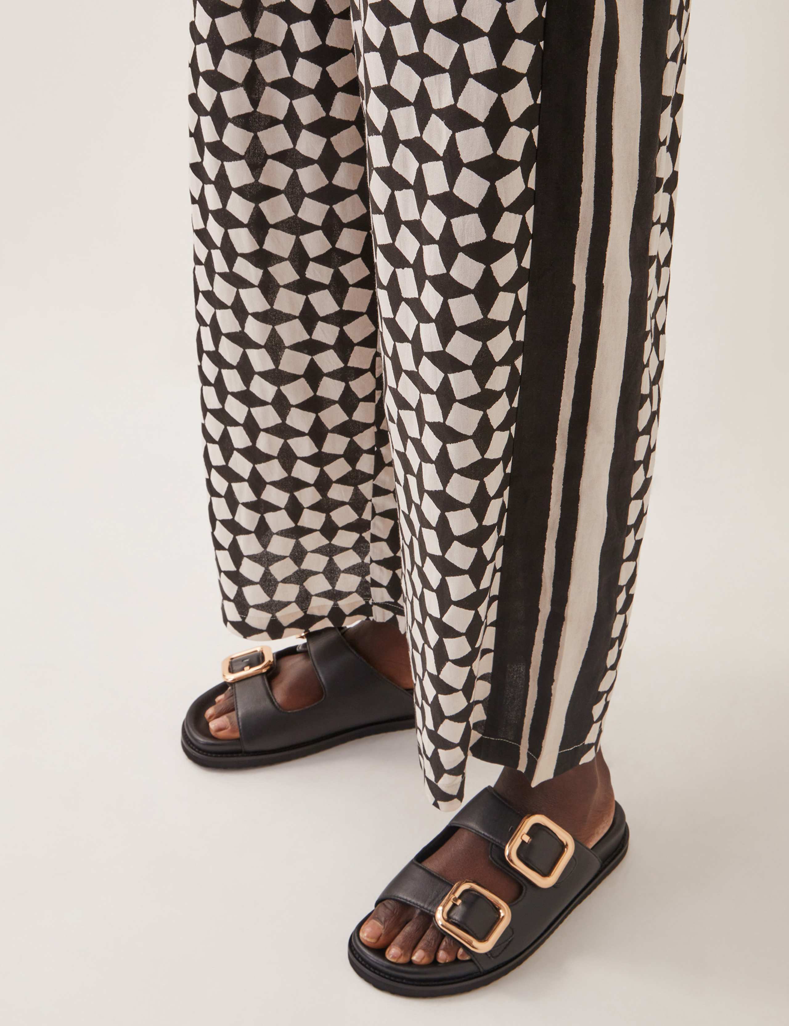 Geometric Elasticated Waist Trousers 5 of 5