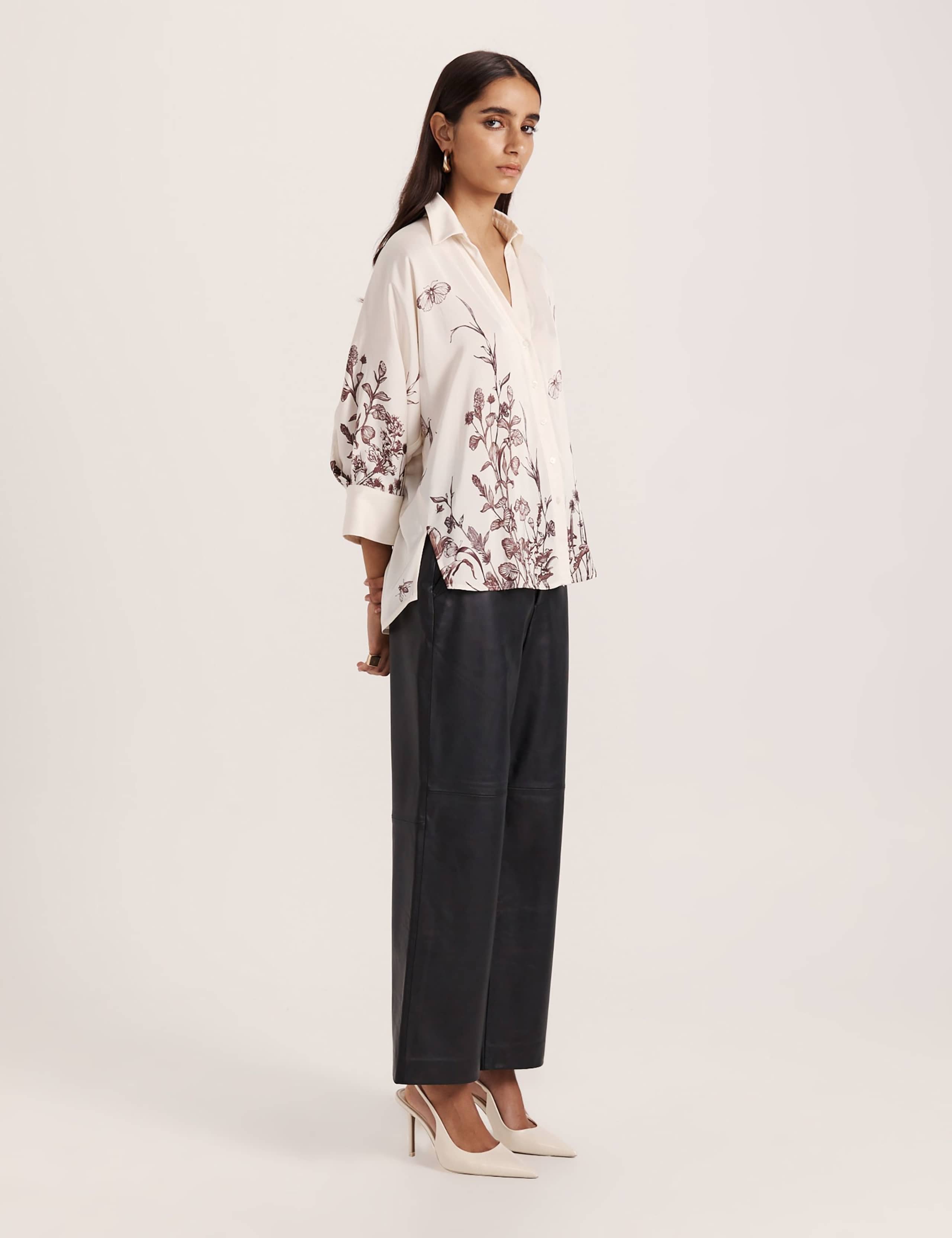 Floral Collared Relaxed Shirt 4 of 7