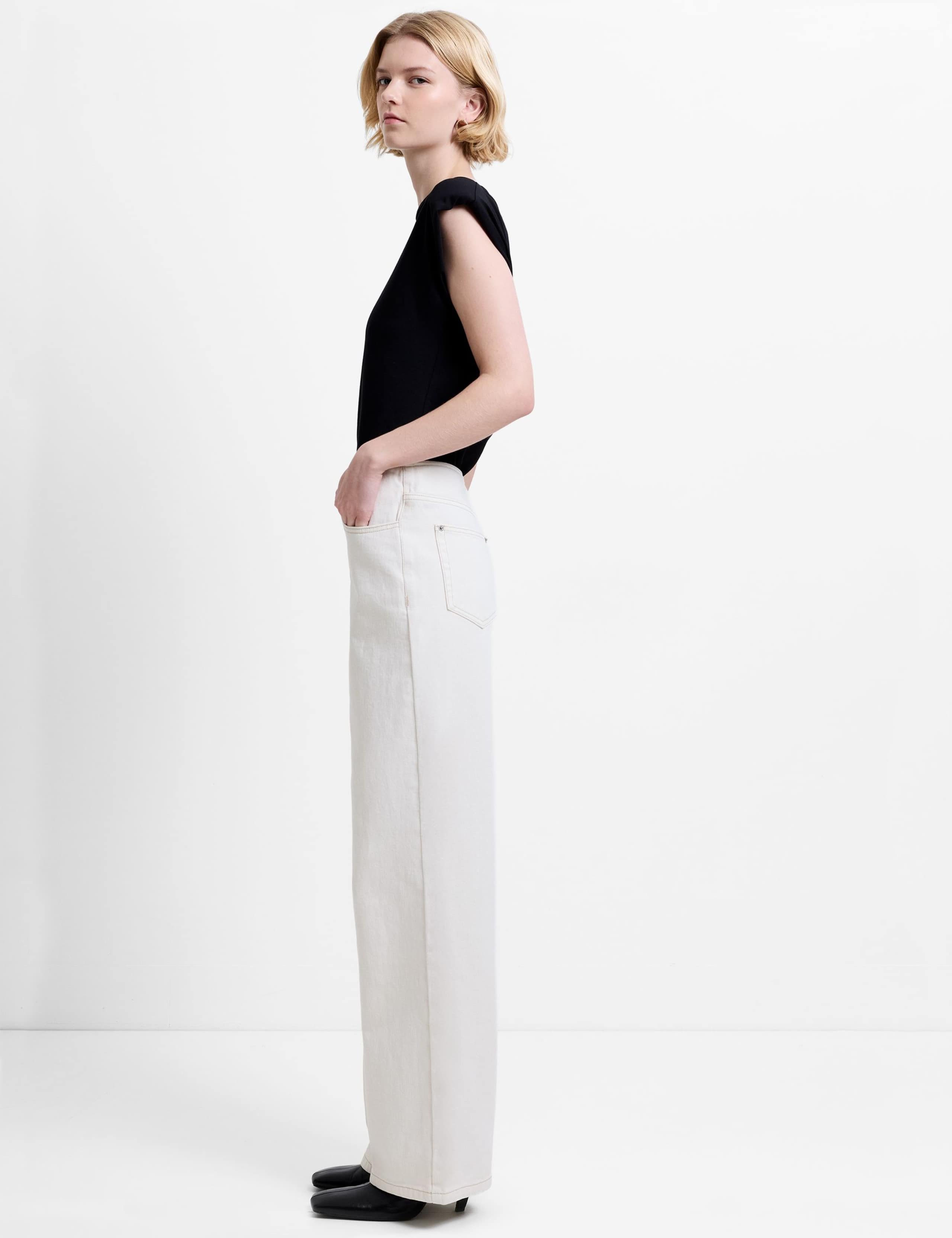 High Waisted Straight Leg Jeans 6 of 7