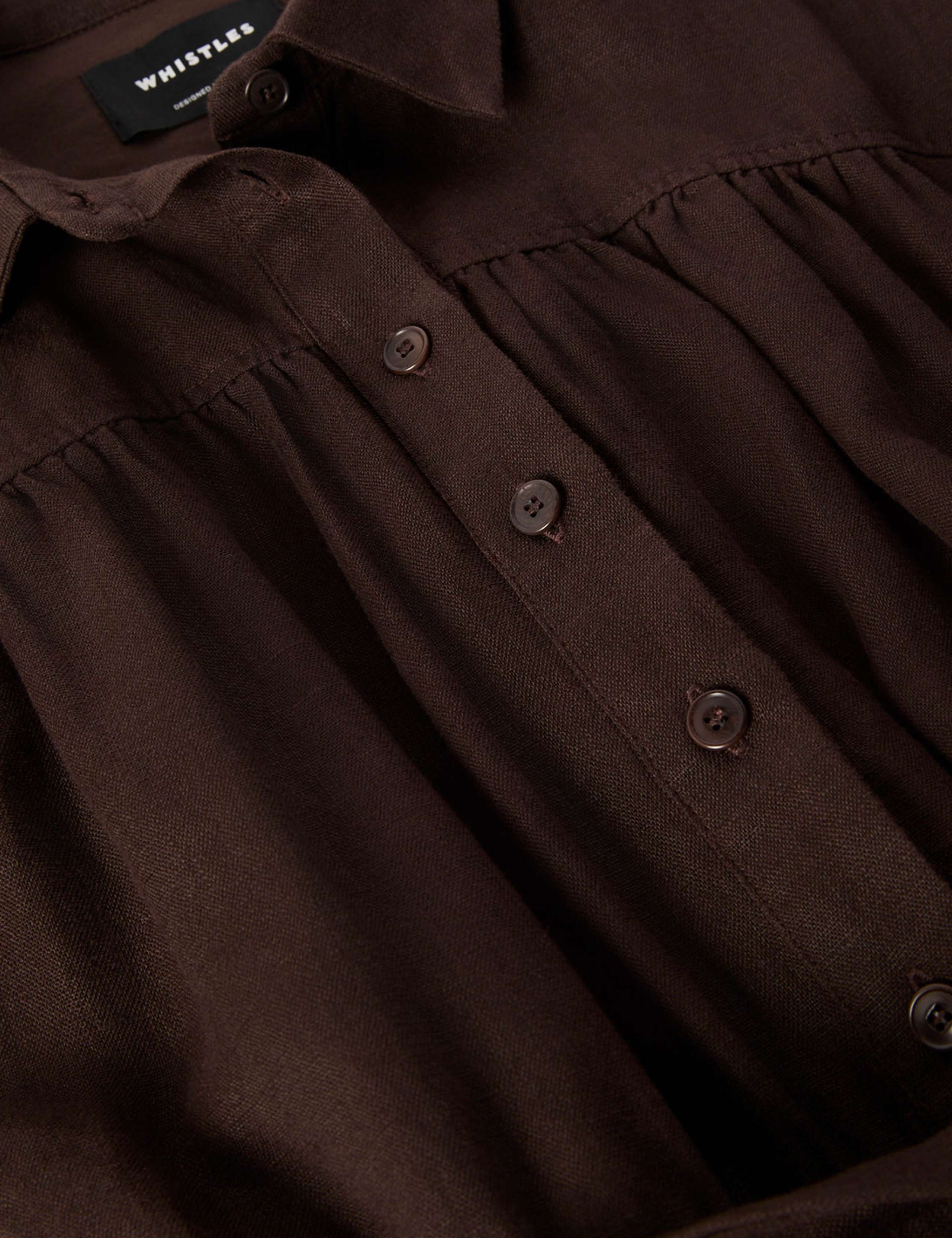Pure Linen Short Sleeve Utility Jumpsuit 6 of 6