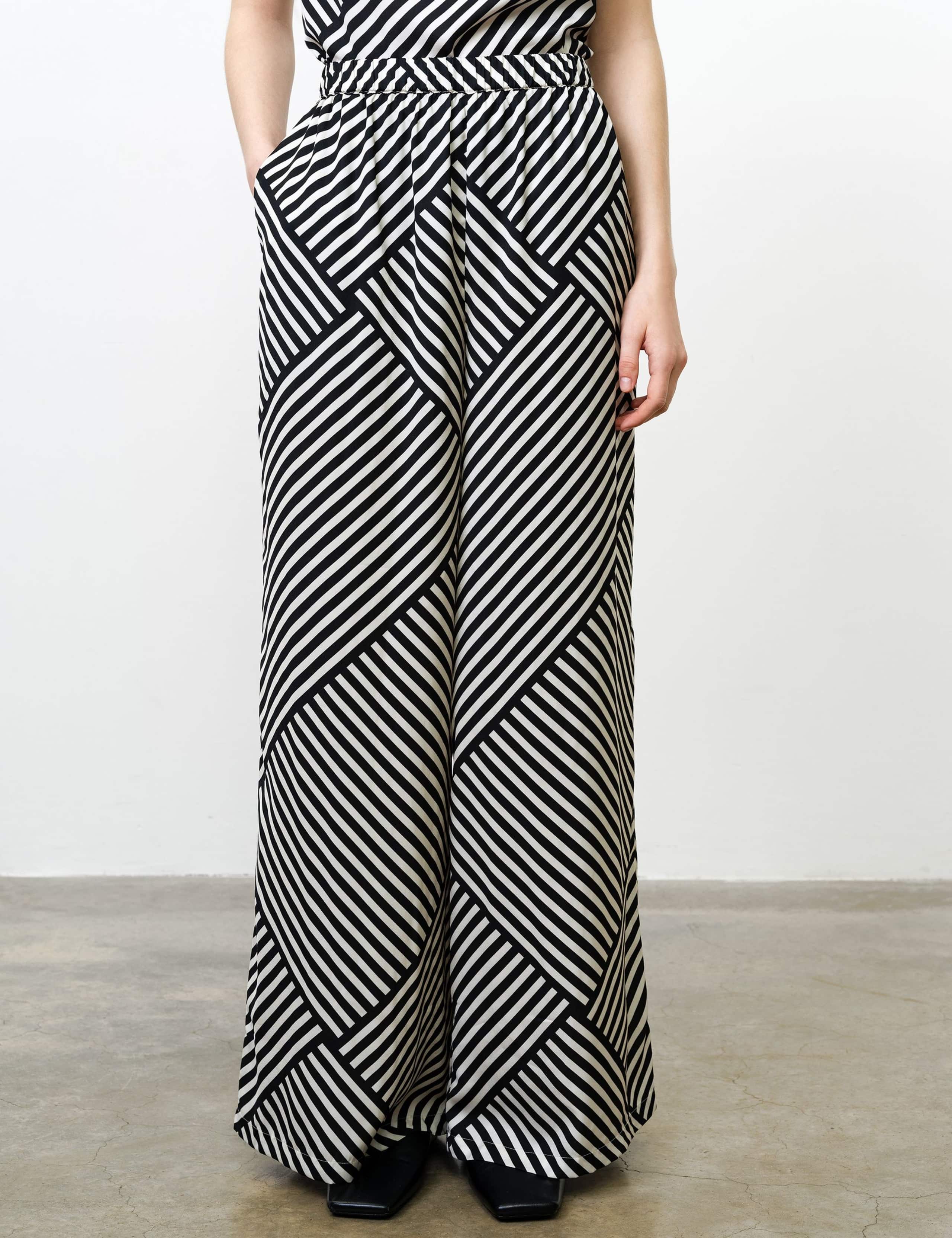 Striped Wide Leg Trousers 3 of 5