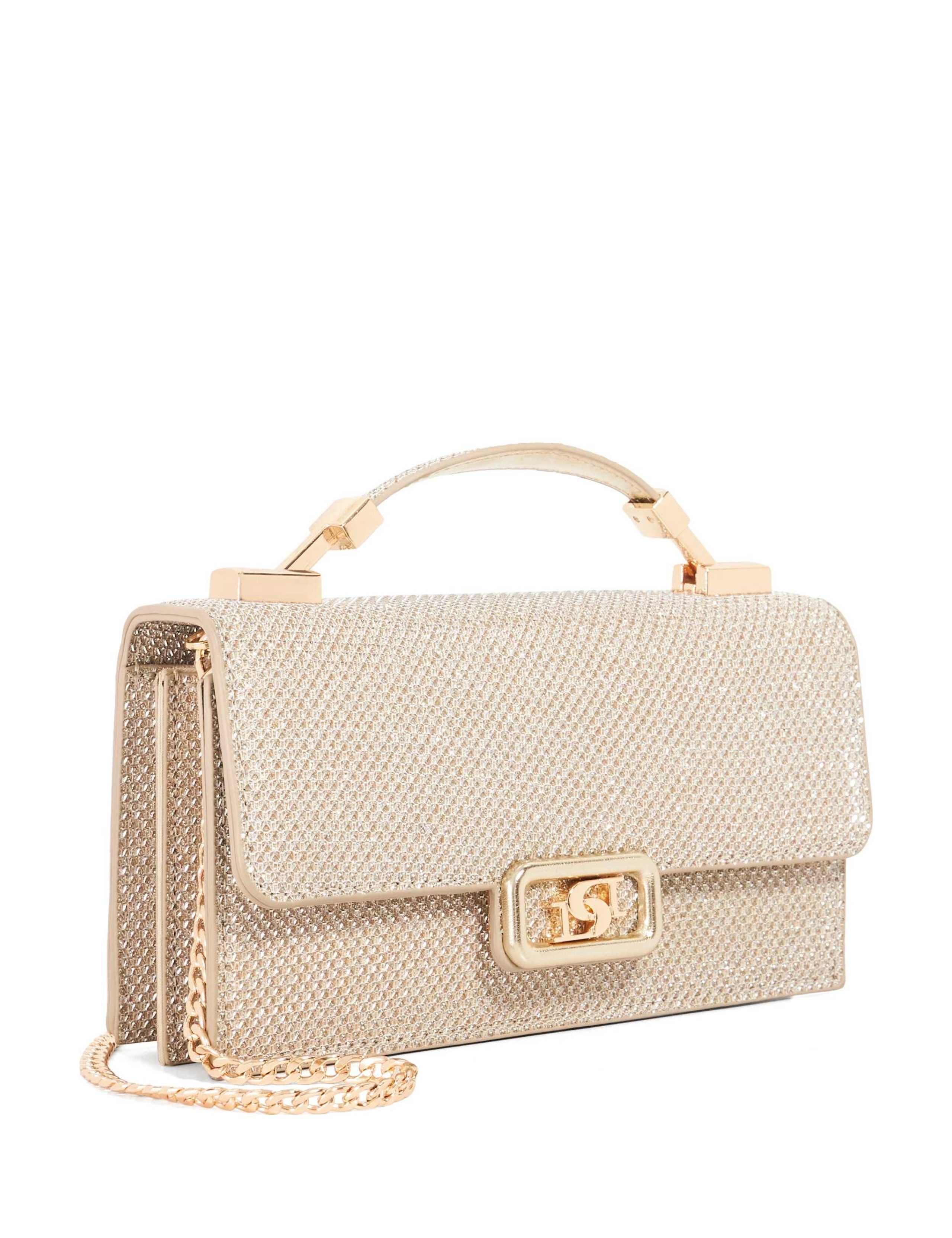Chain Strap Top Handle Clutch Bag 2 of 4