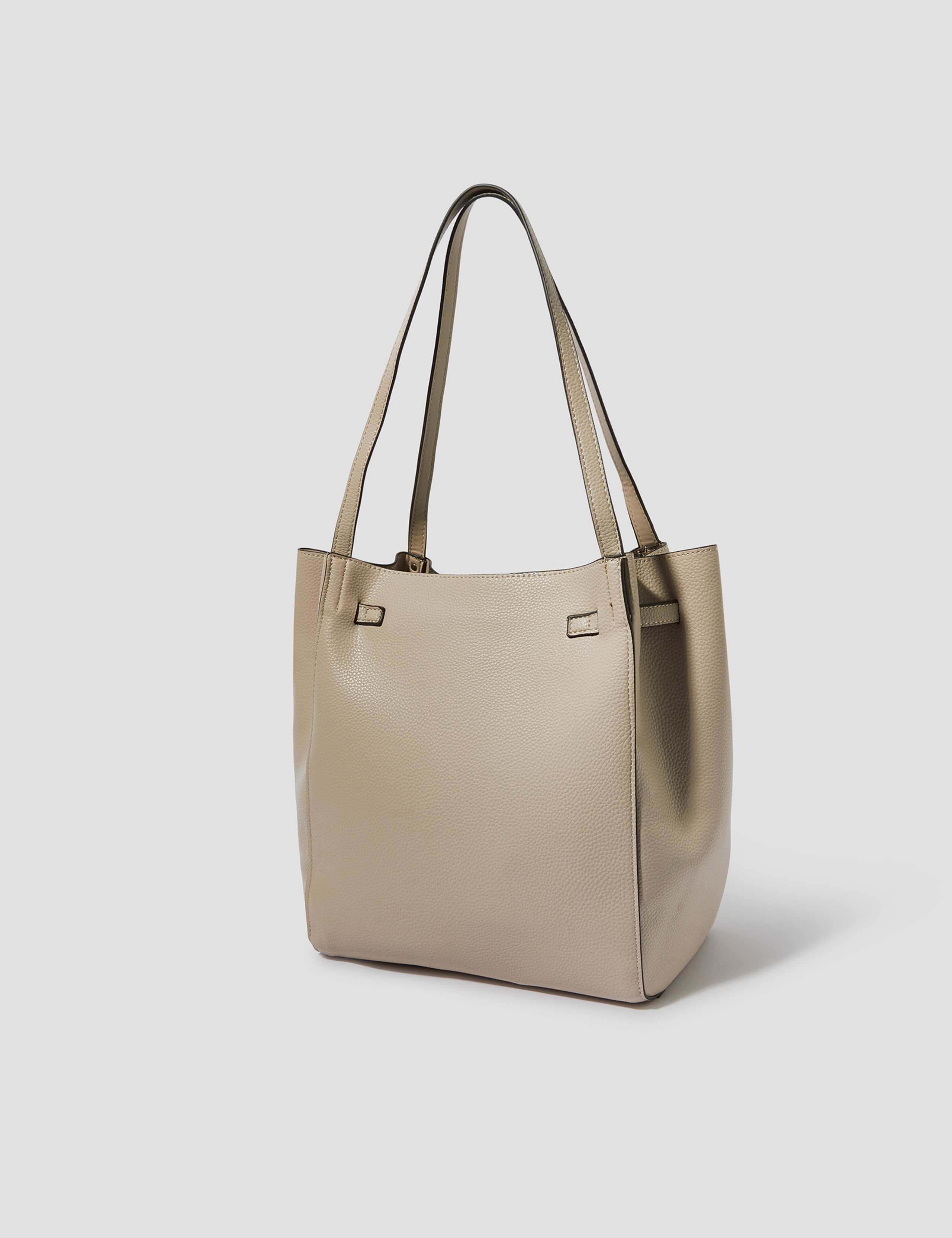 Faux Leather Tote Bag 2 of 4