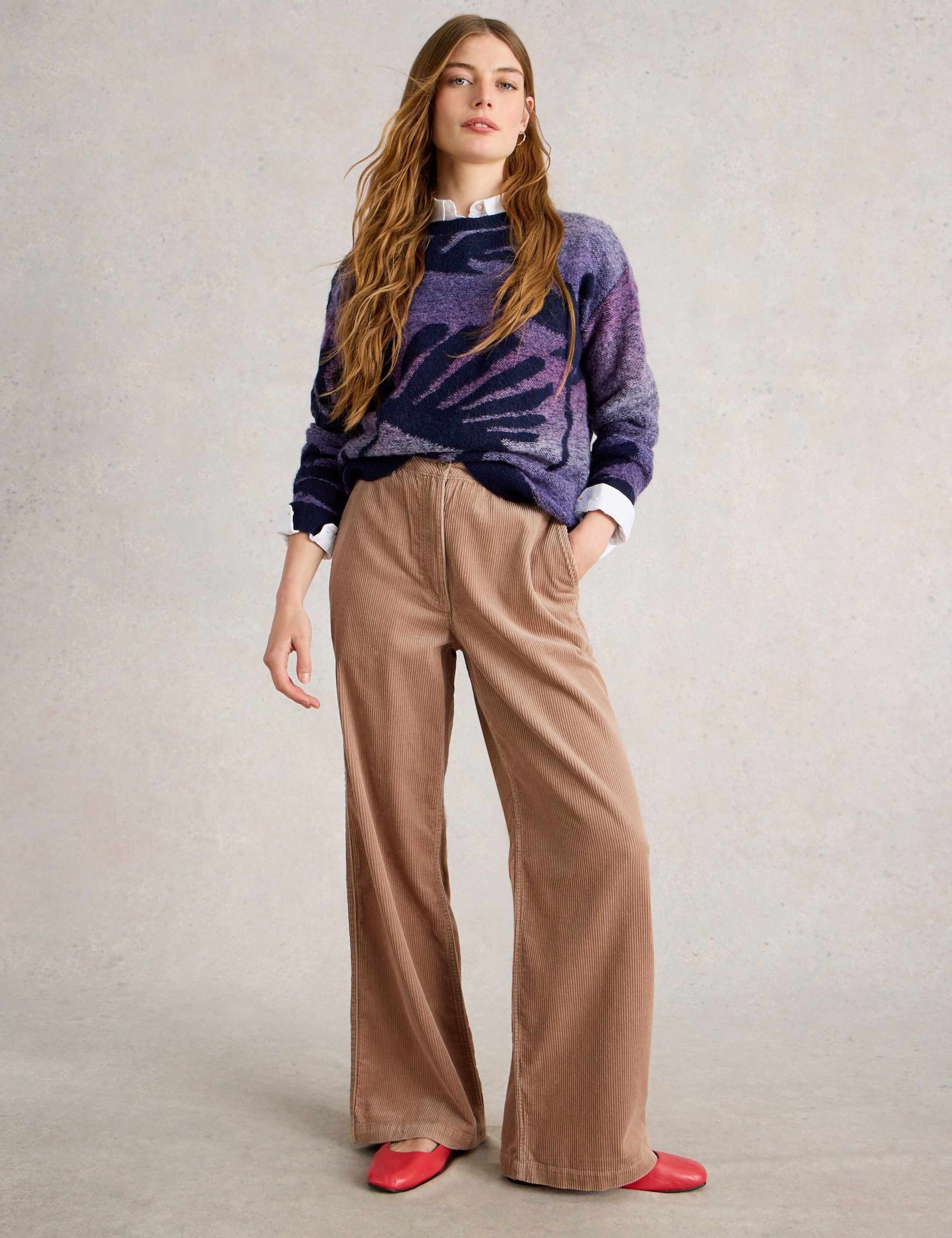 Cord Wide Leg Trousers 1 of 6