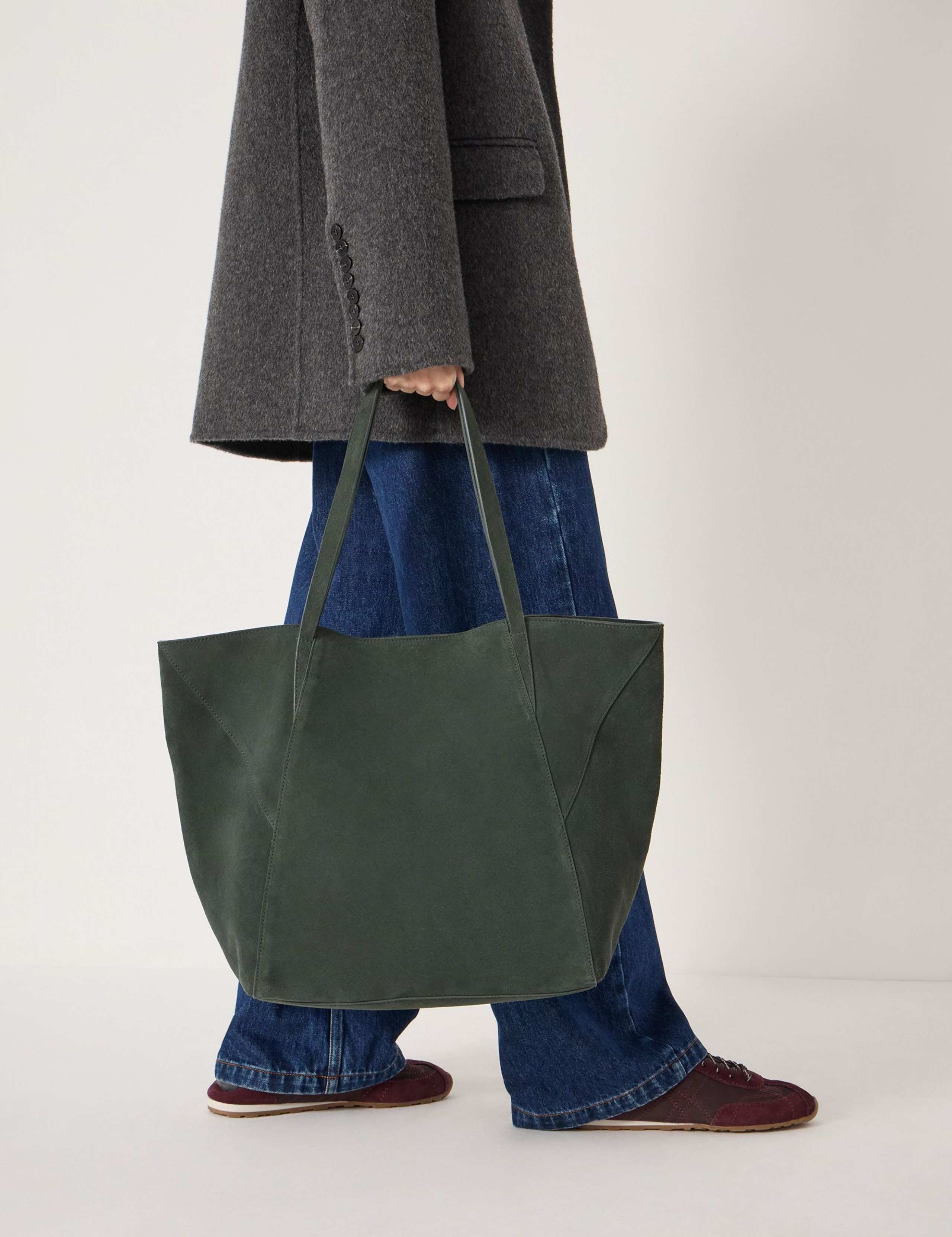 Suede Tote Bag 2 of 6