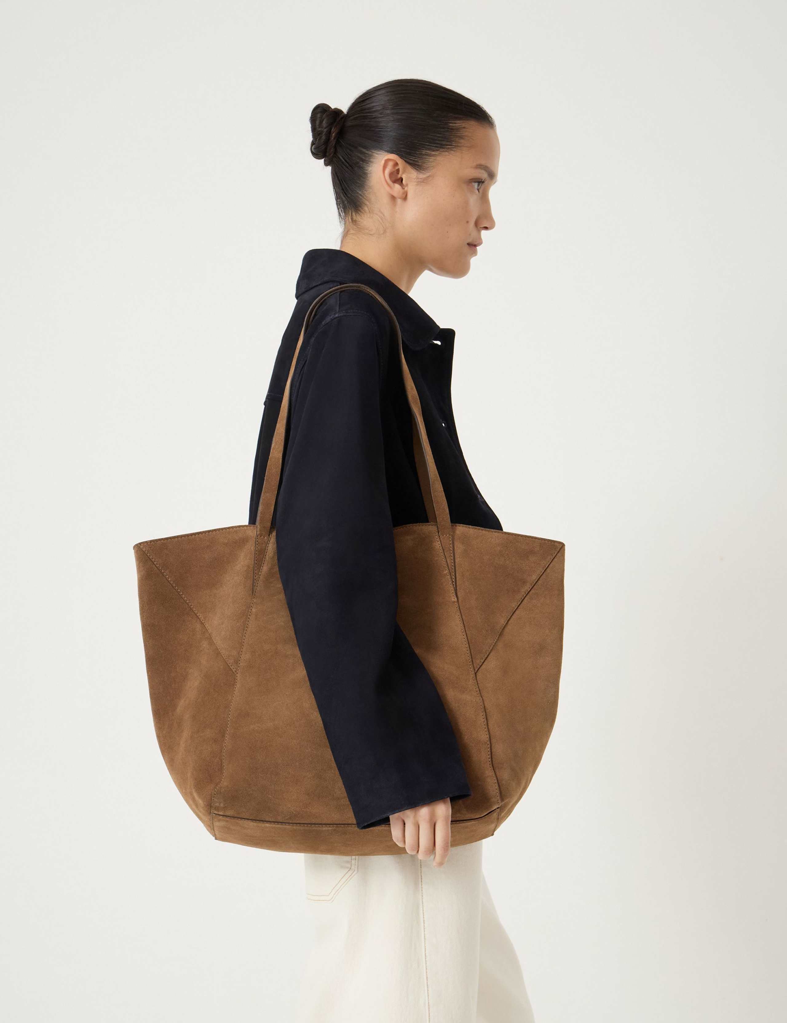 Suede Tote Bag 6 of 8