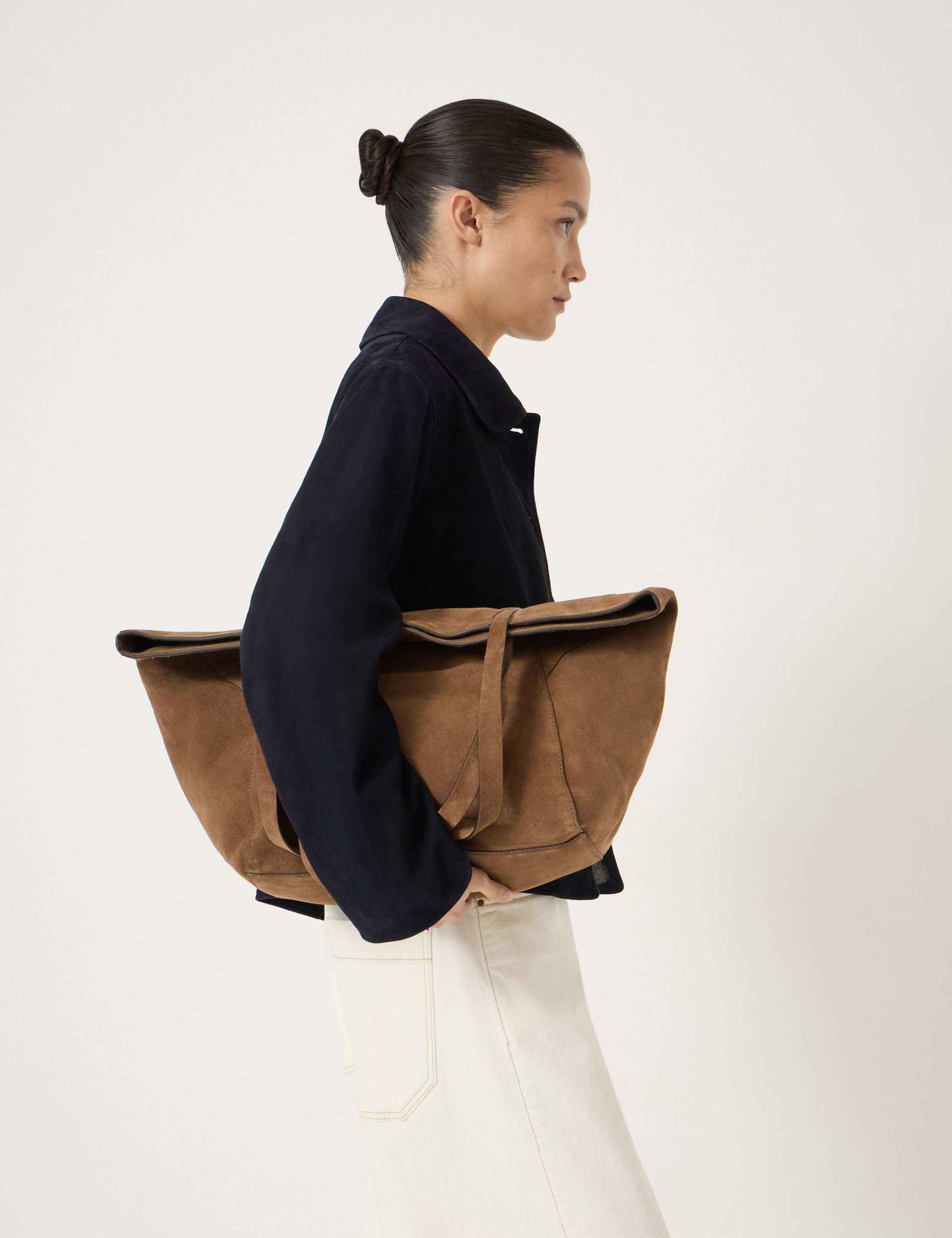 Suede Tote Bag 7 of 8