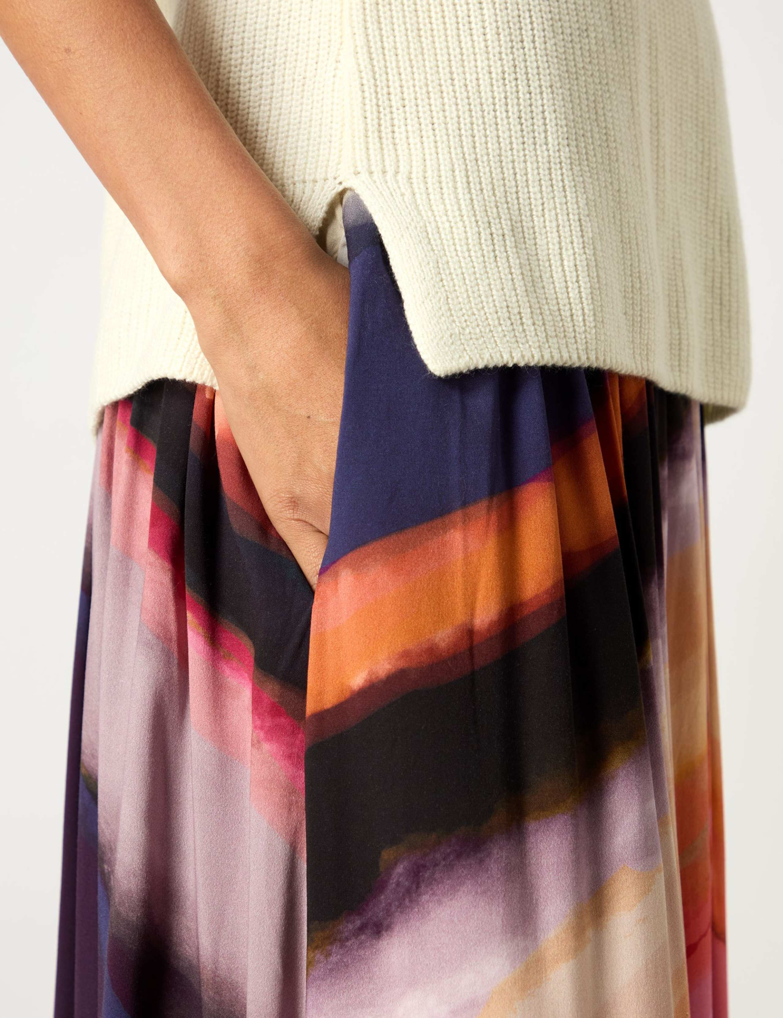 Cotton Blend Textured Relaxed Knitted Vest 4 of 4
