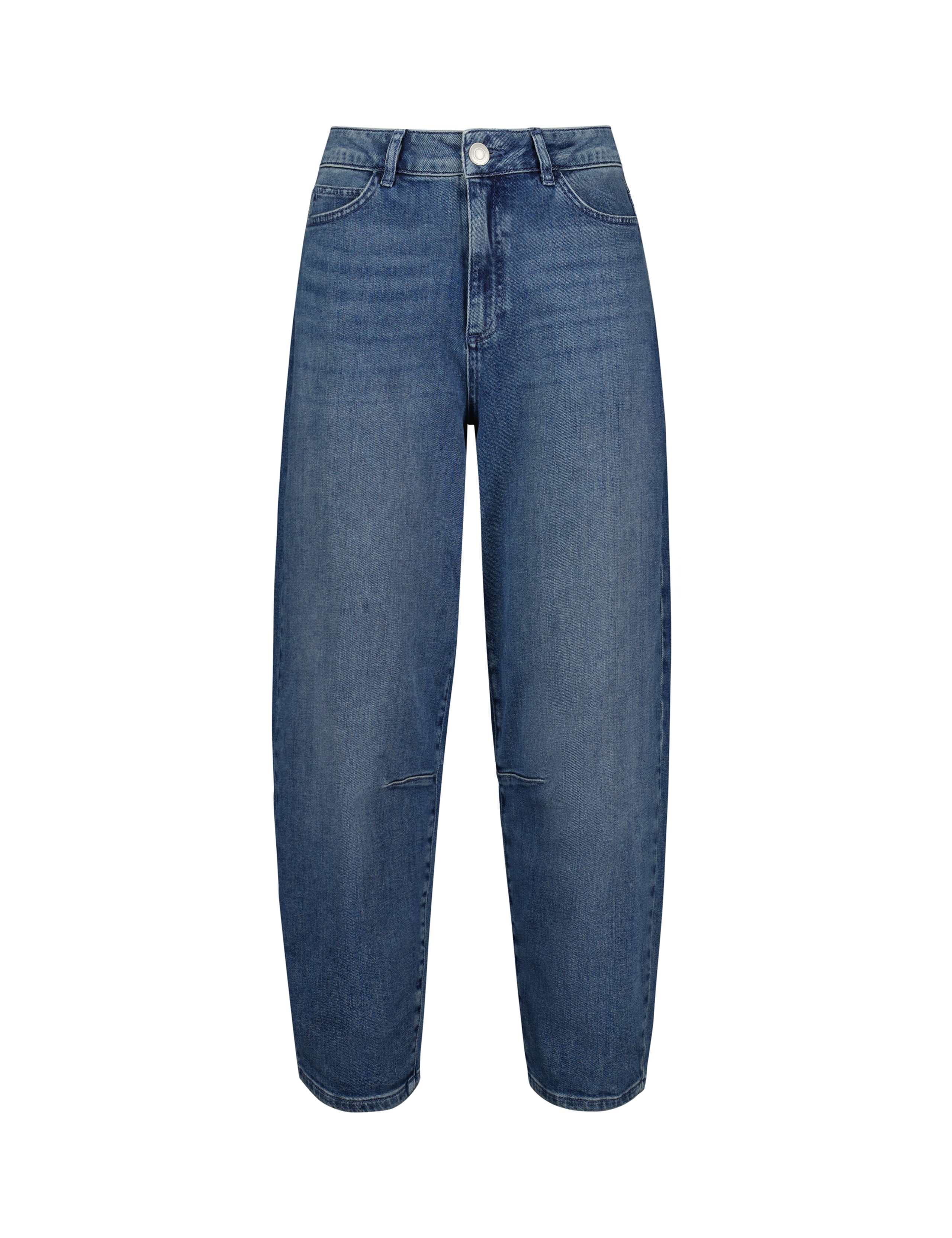 Mom High Waisted Barrel Cropped Jeans 2 of 6