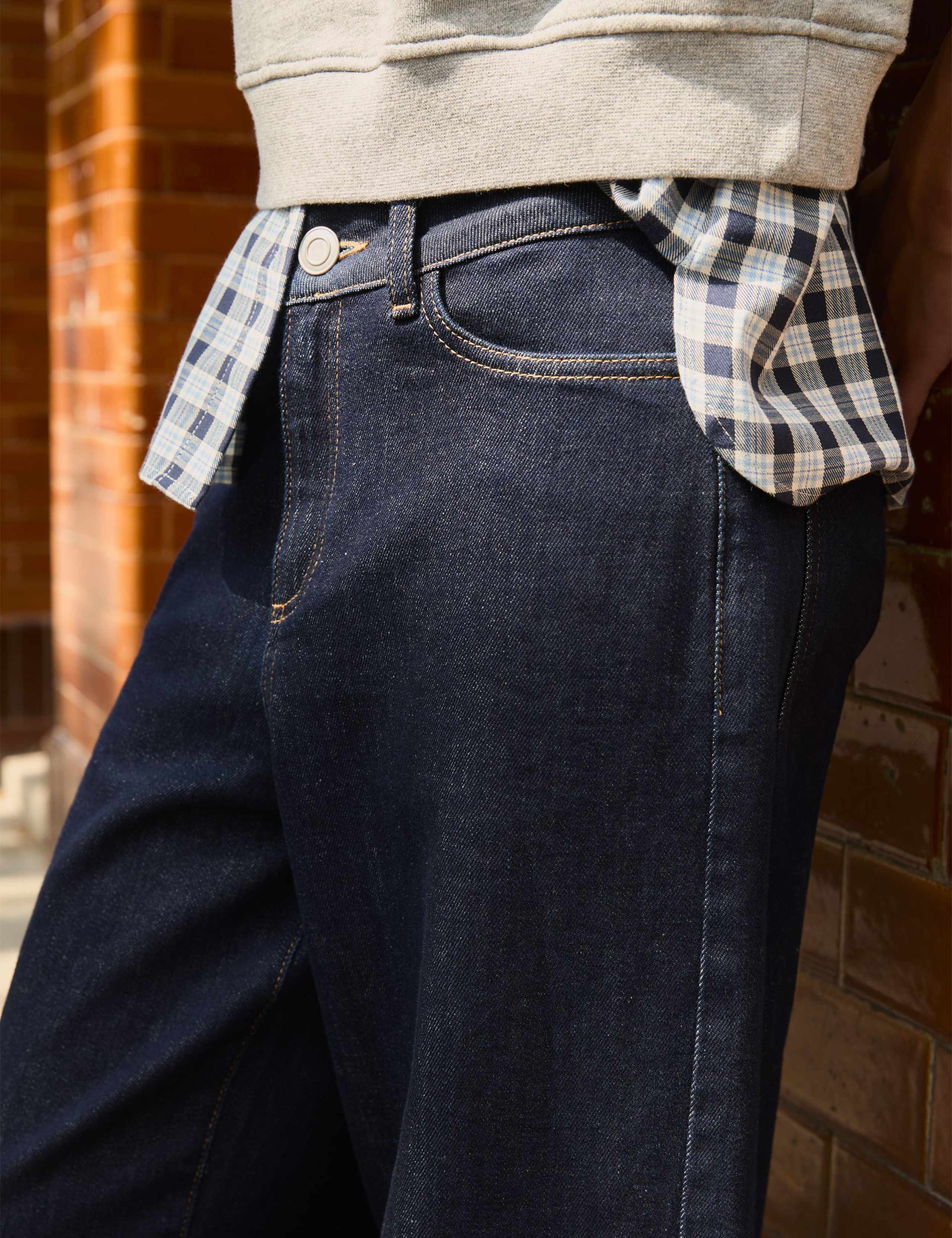 Mom High Waisted Barrel Cropped Jeans 5 of 6