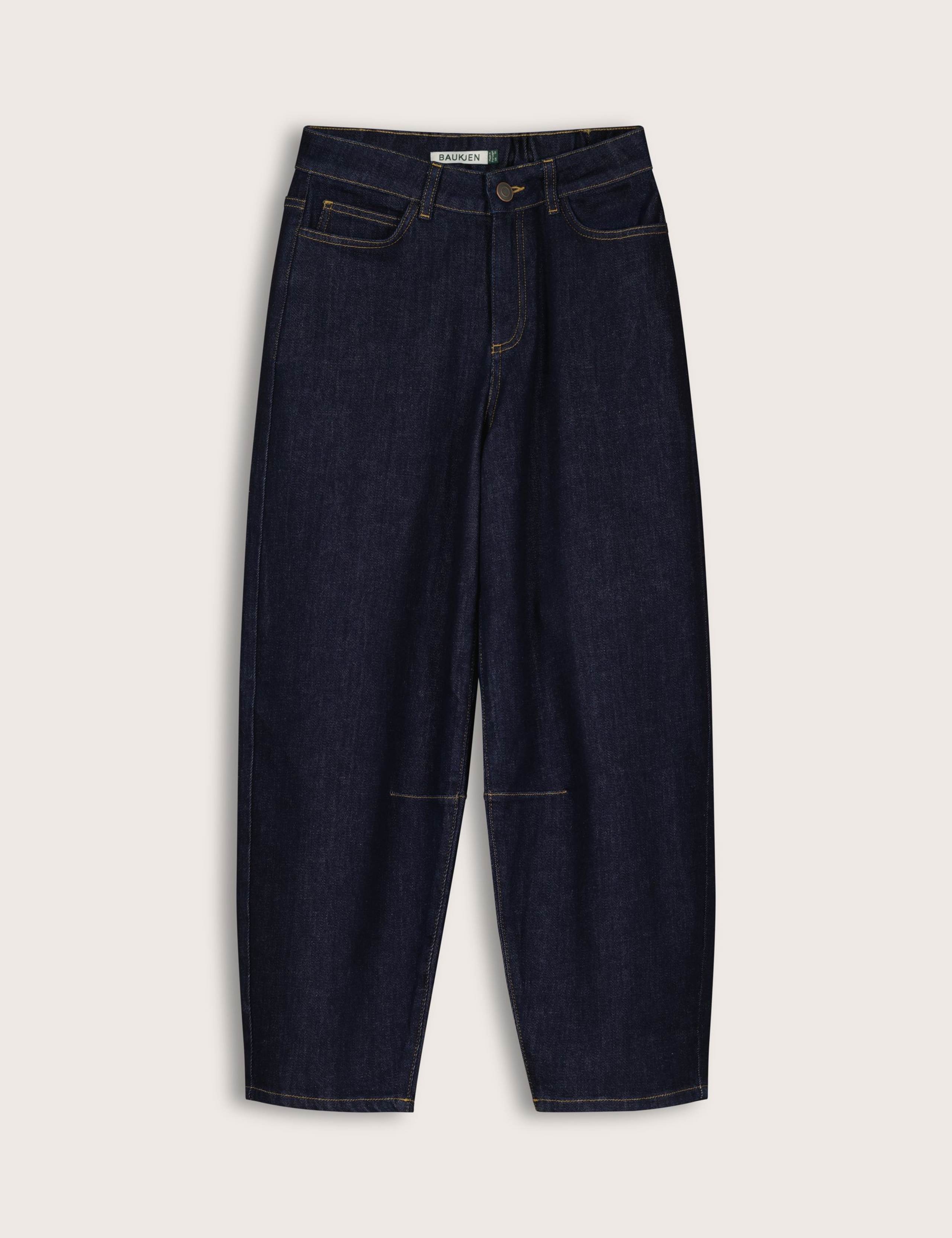 Mom High Waisted Barrel Cropped Jeans 2 of 6