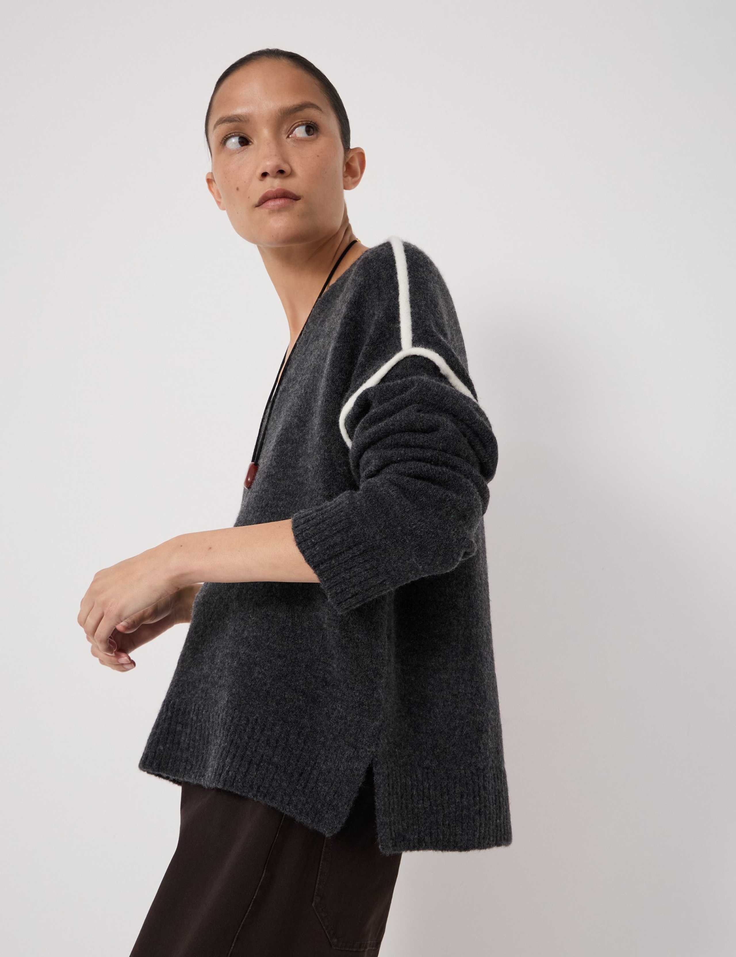 Wool Blend V-Neck Jumper 6 of 6