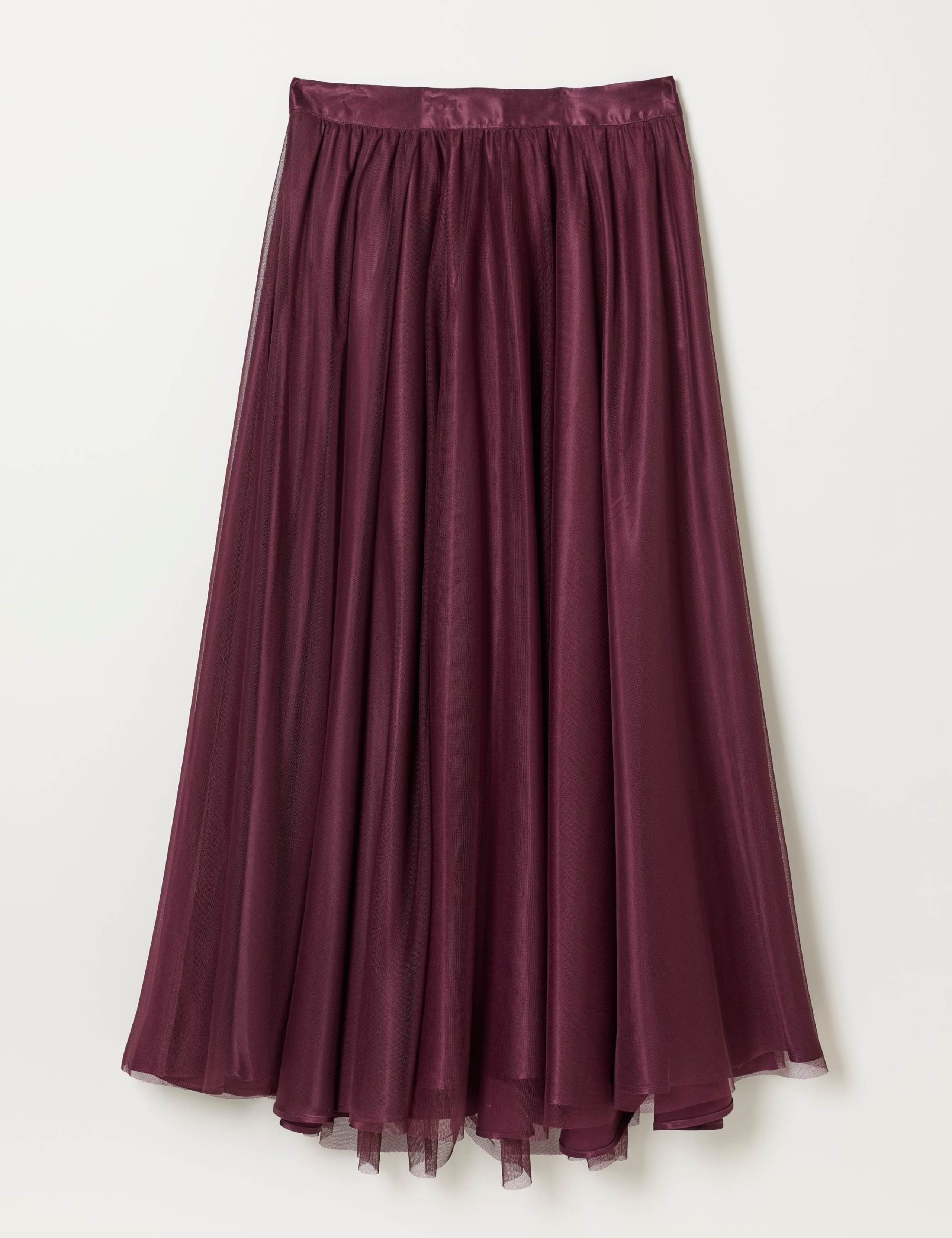 Tulle Pleated Midi Skirt 2 of 6
