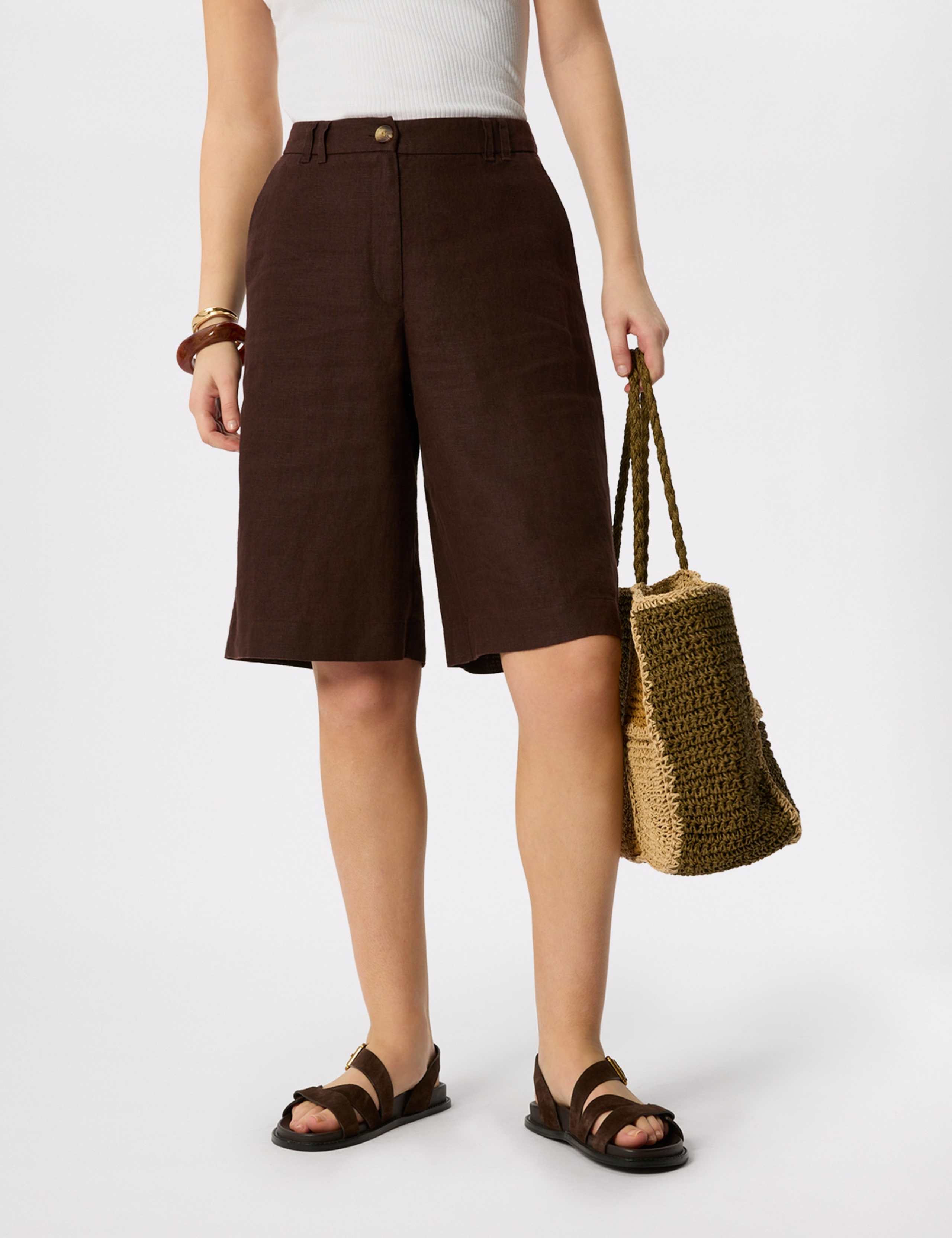 Pure Linen Bermuda Shorts 6 of 6