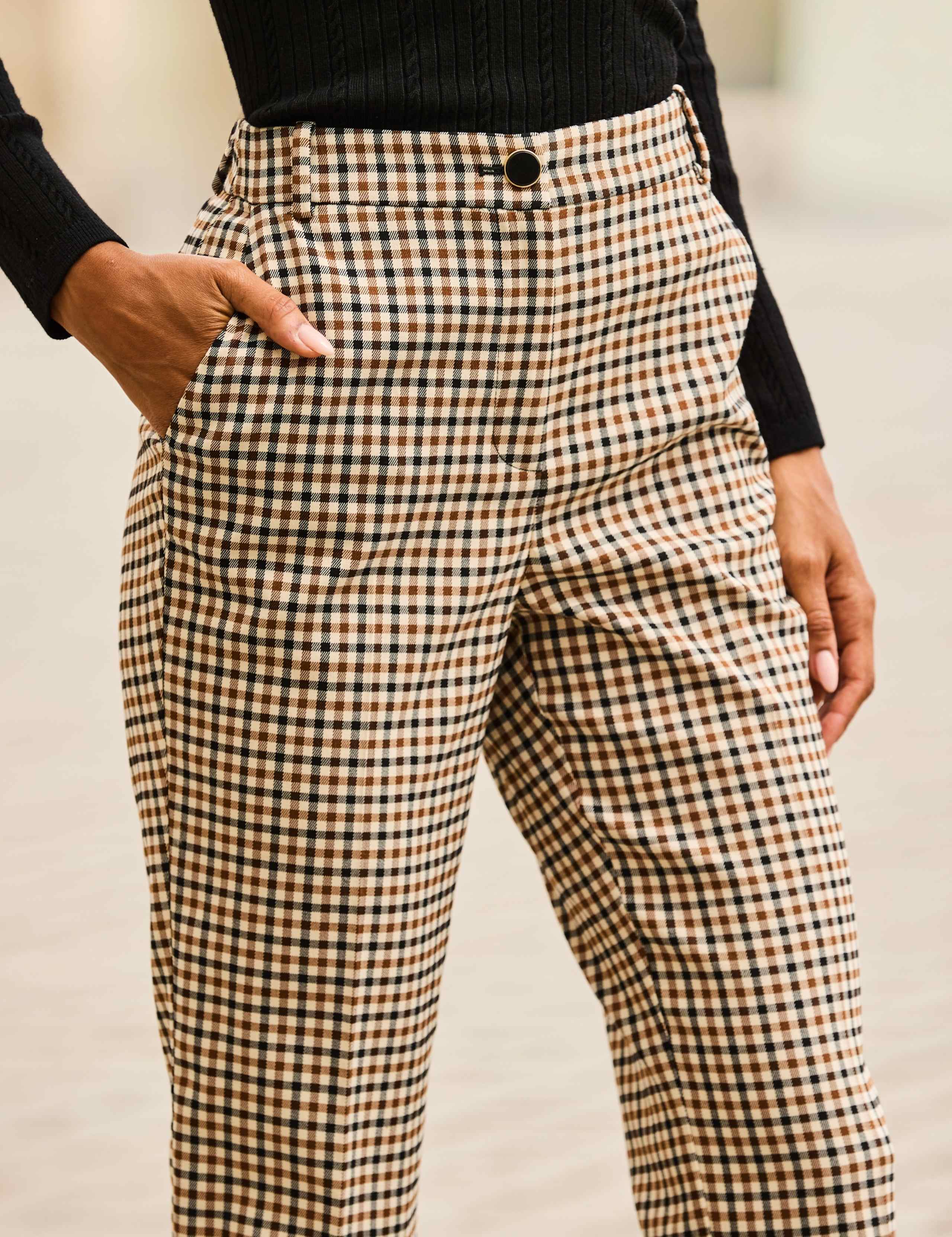 Checked Cigarette Slim Leg Trousers 5 of 7