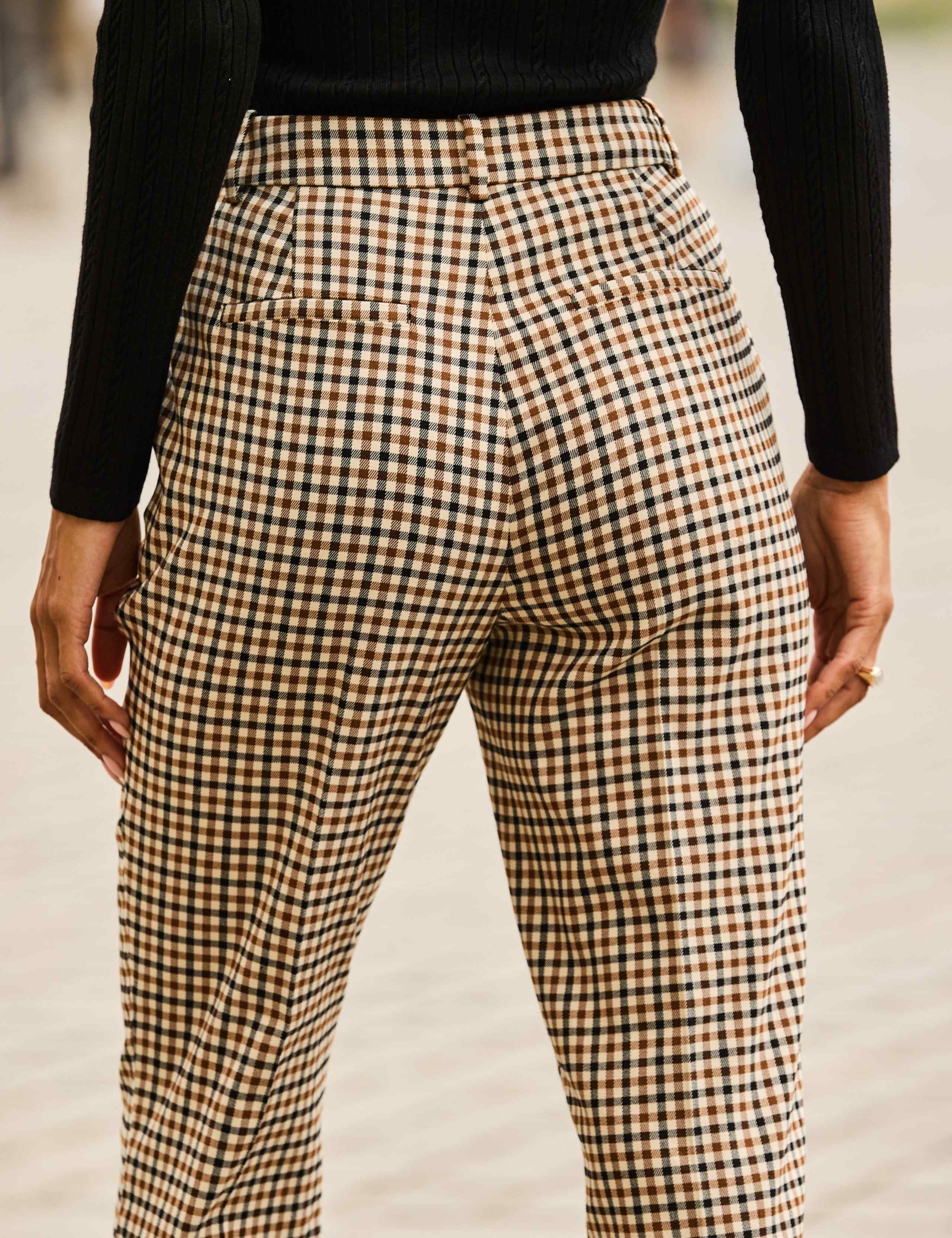 Checked Cigarette Slim Leg Trousers 7 of 7