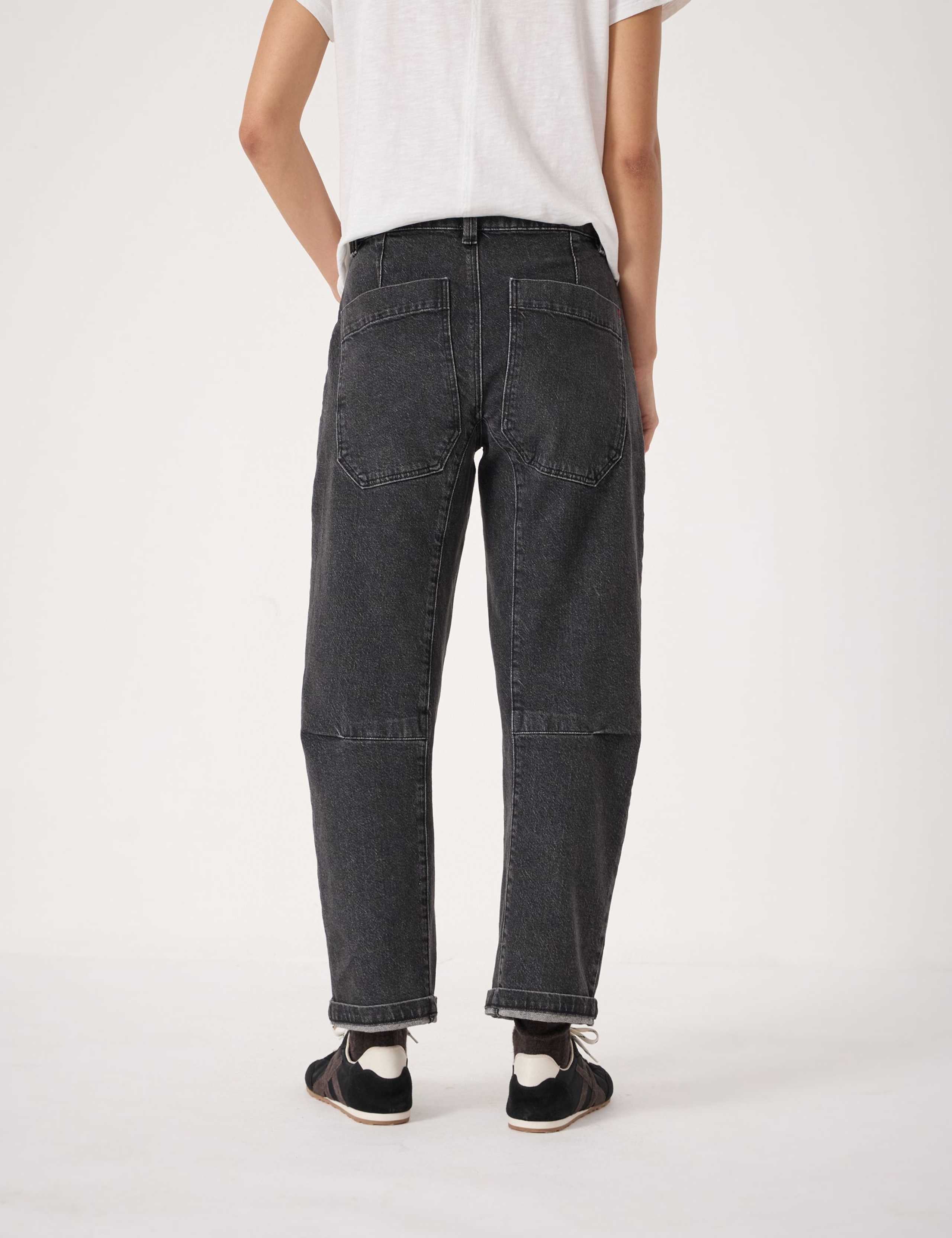 Mid Rise Barrel Leg Ankle Grazer Jeans 6 of 8