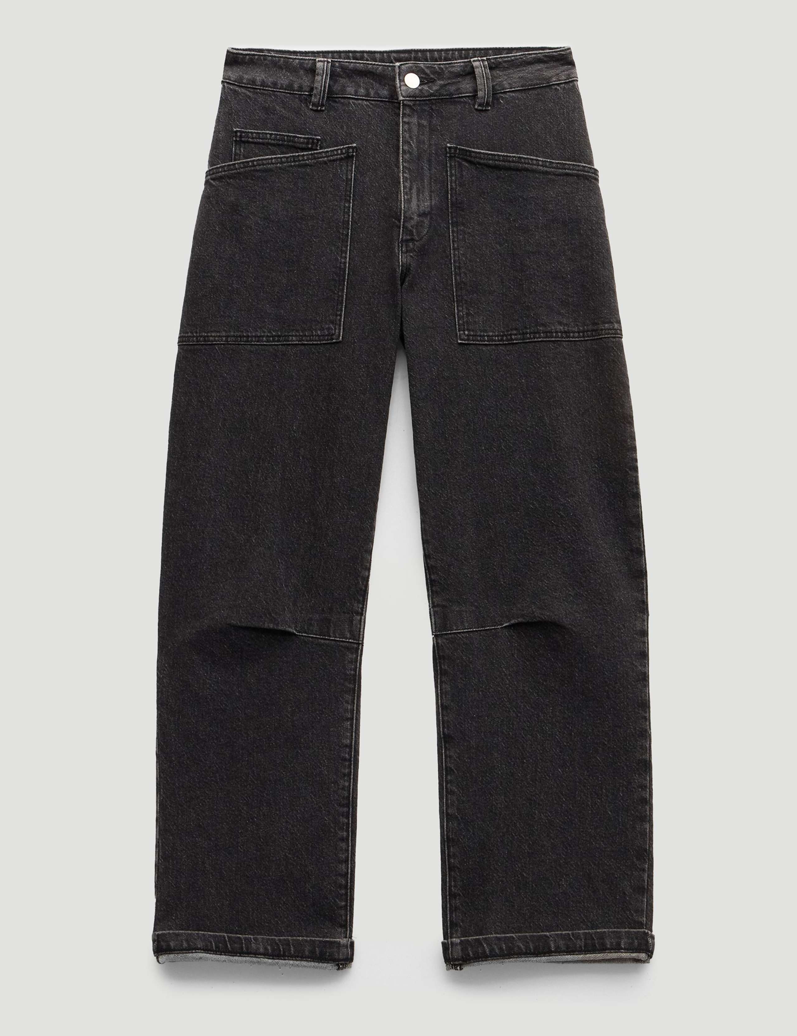 Mid Rise Barrel Leg Ankle Grazer Jeans 2 of 8