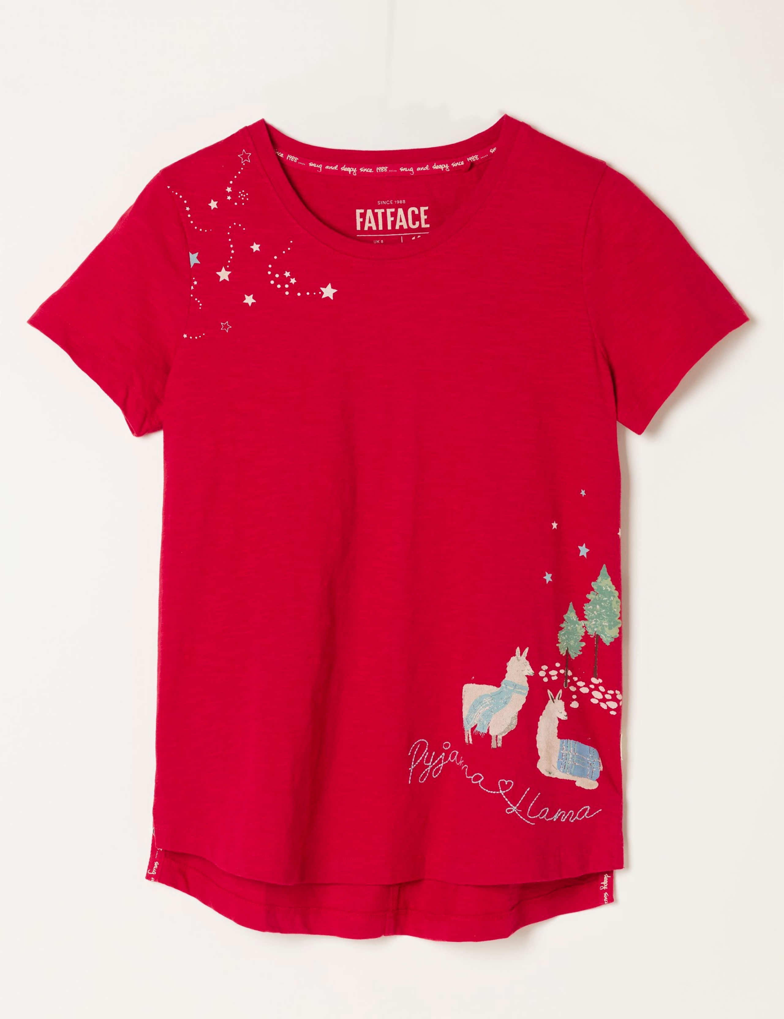 Pure Cotton Graphic Pyjama T-Shirt 2 of 6
