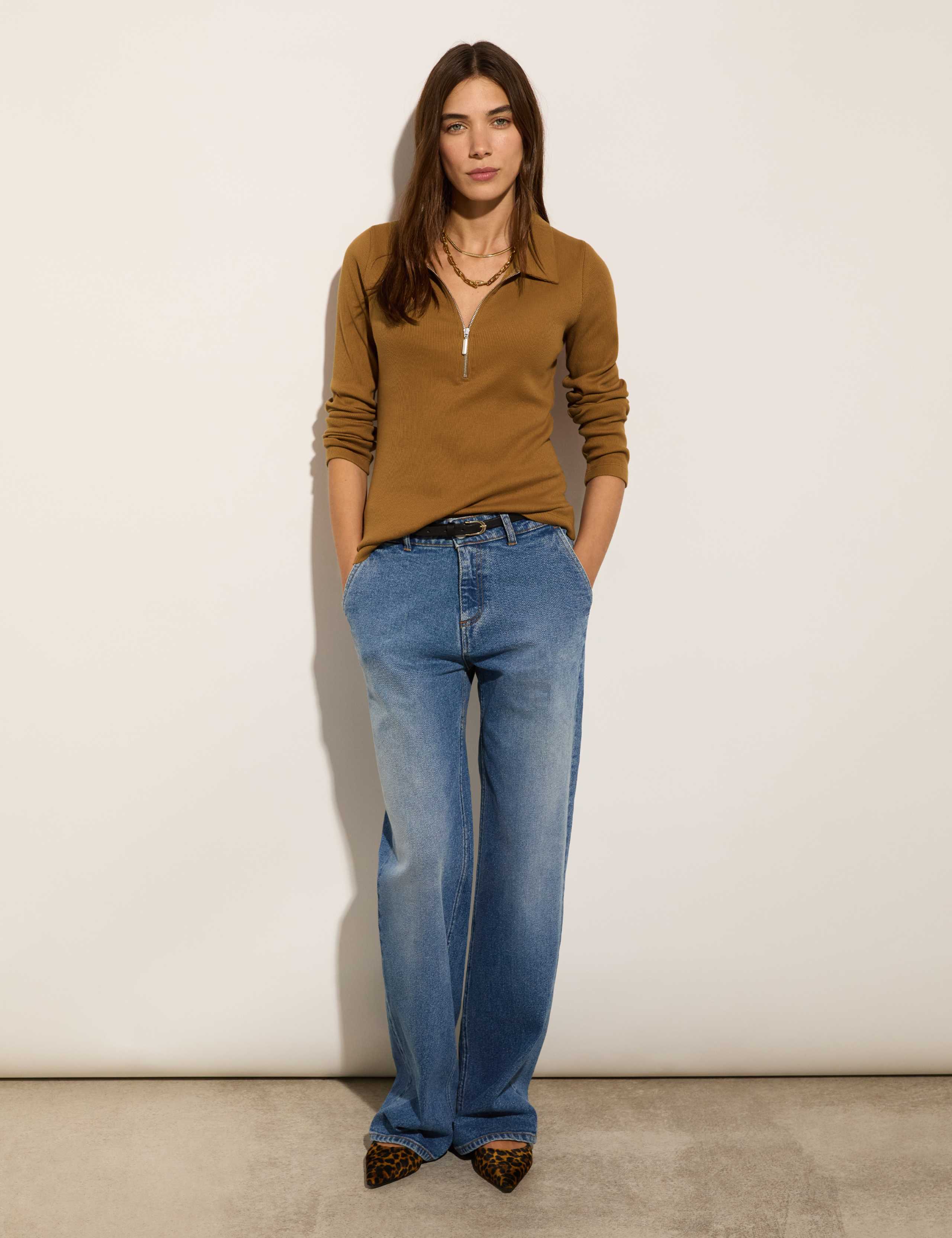 Pure Cotton Half-Zip Top 3 of 4