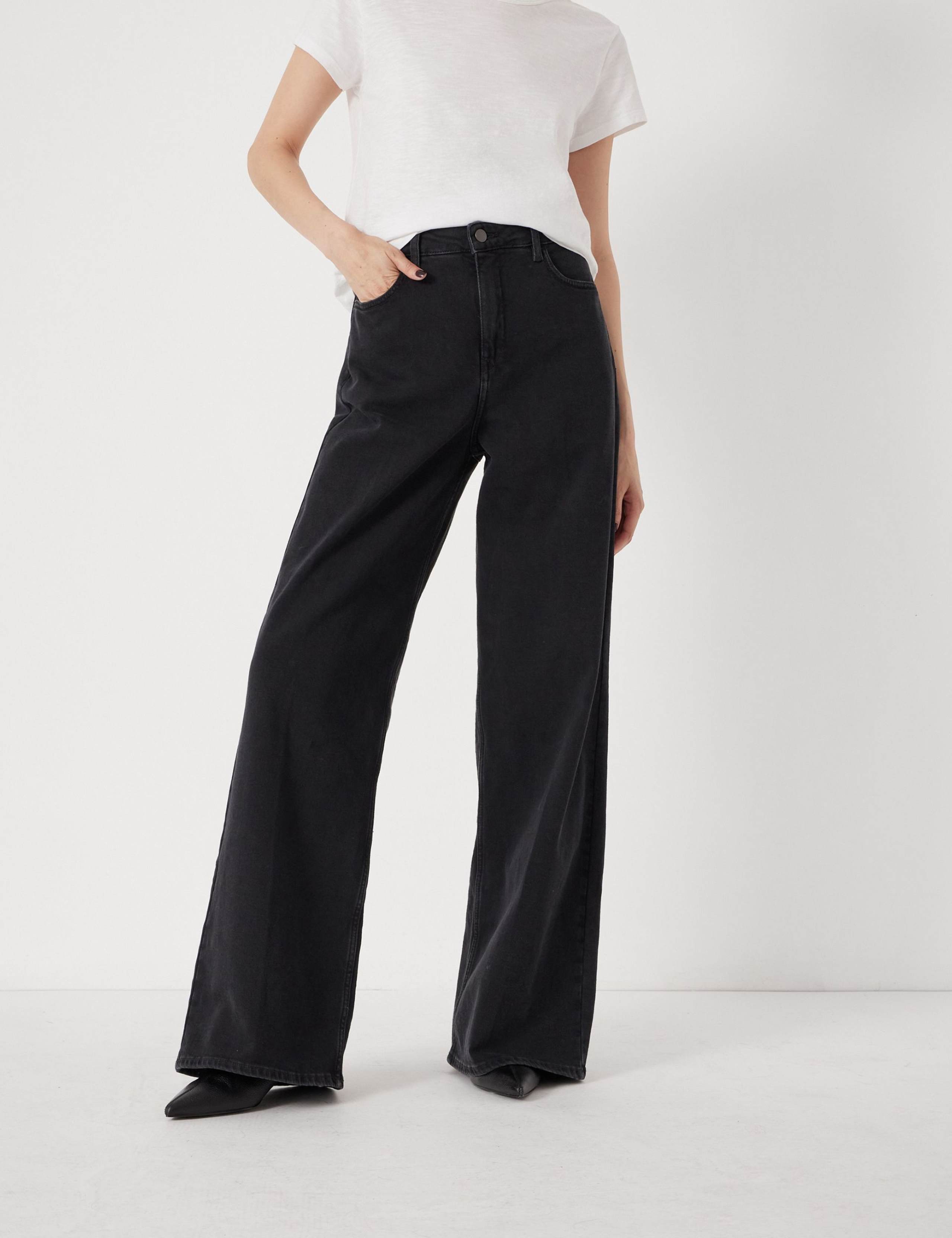 Mid Rise Wide Leg Jeans 3 of 5