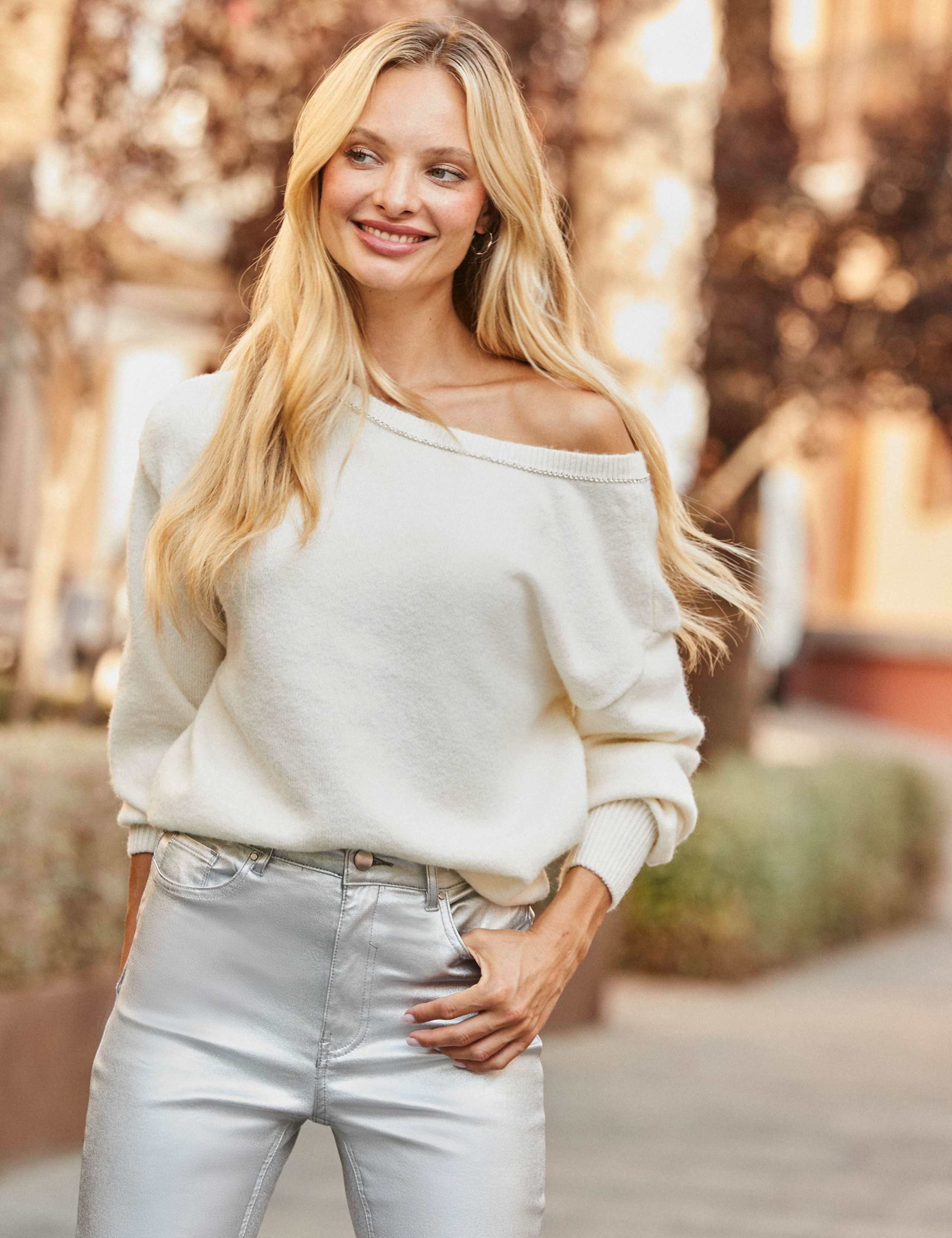 Diamante Bow Back Jumper 3 of 7