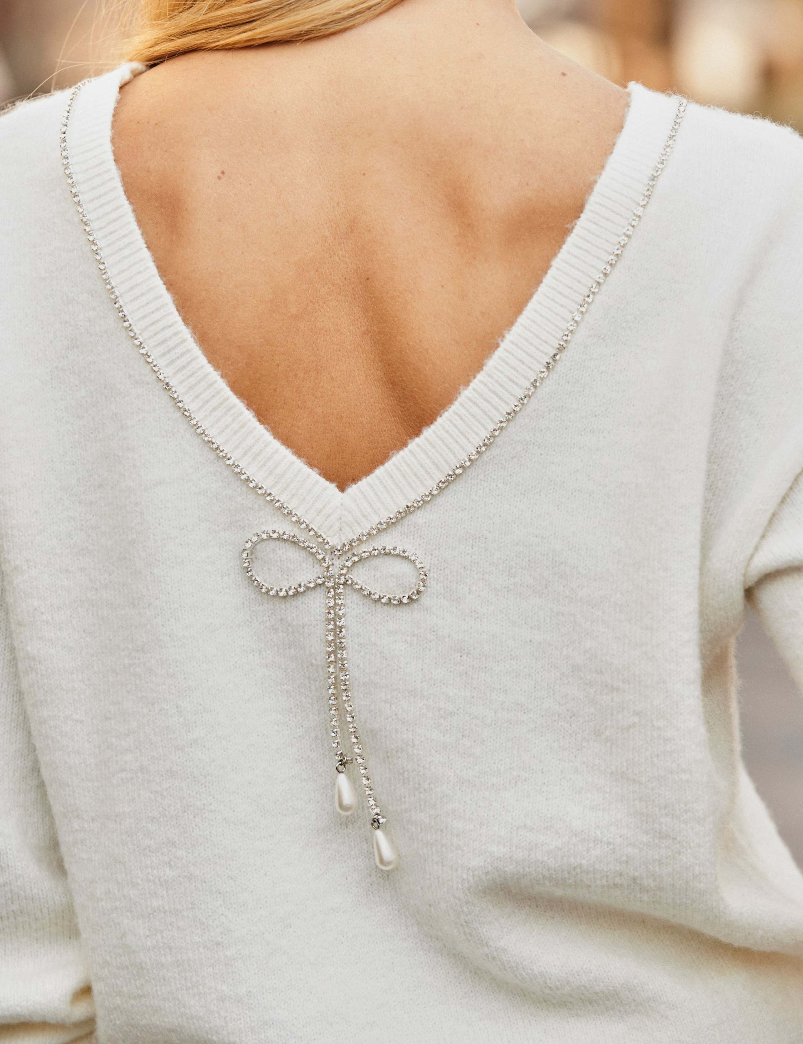 Diamante Bow Back Jumper 7 of 7