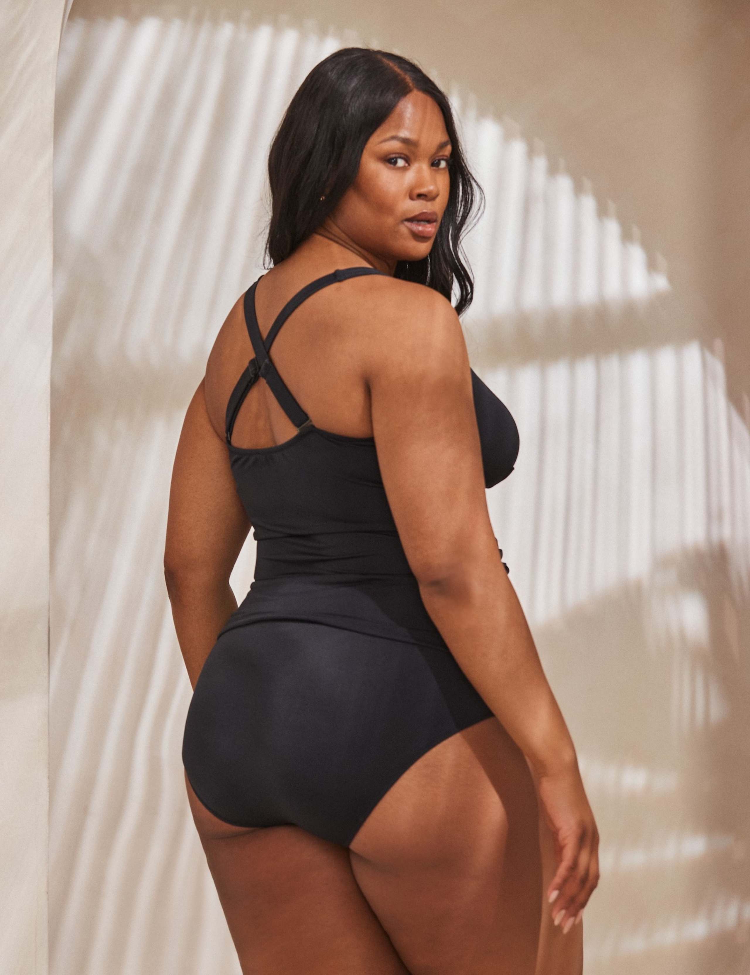 Tummy Control Padded Wrap Tankini Top 4 of 4