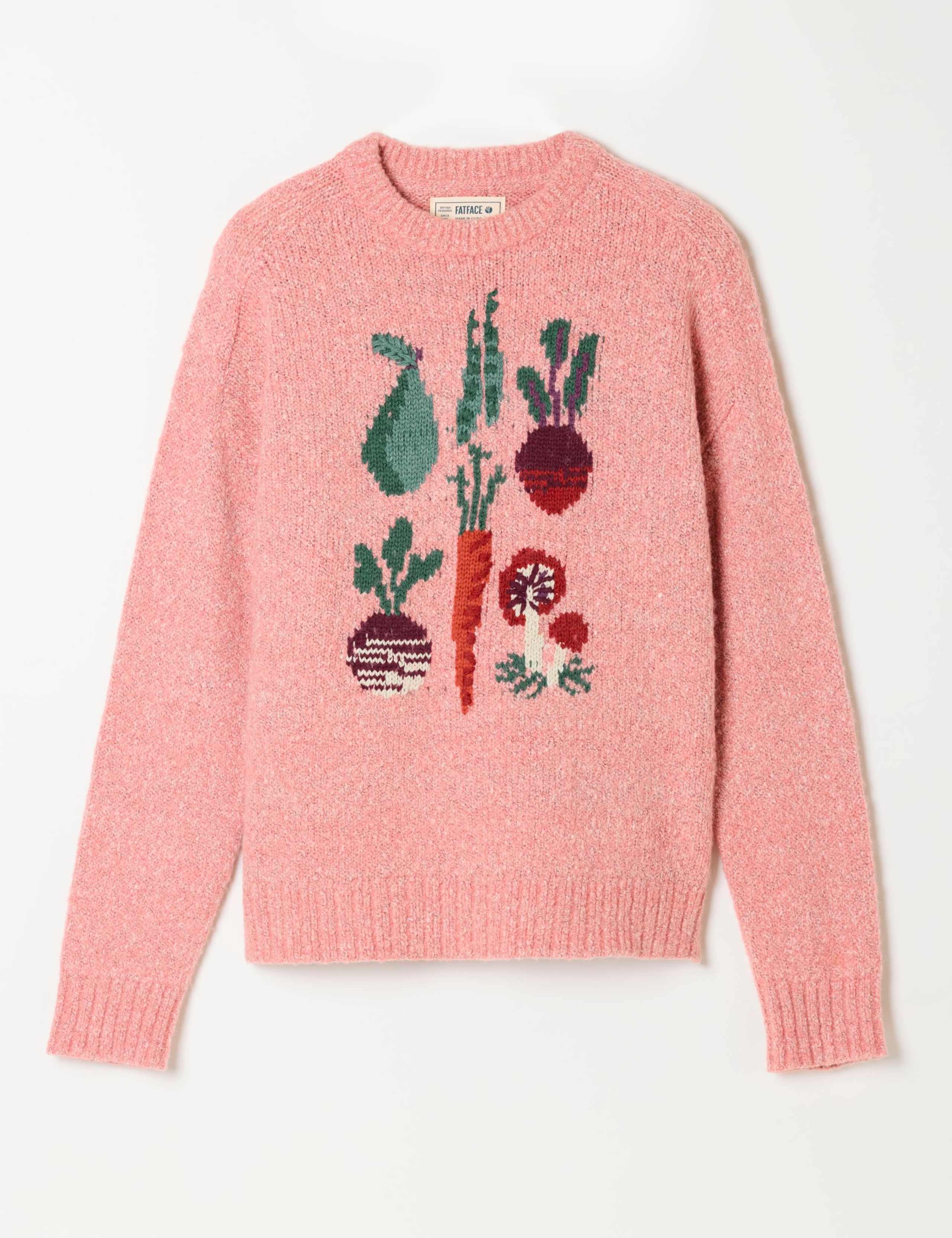 Vegetable Crew Neck Jumper with Wool 2 of 5