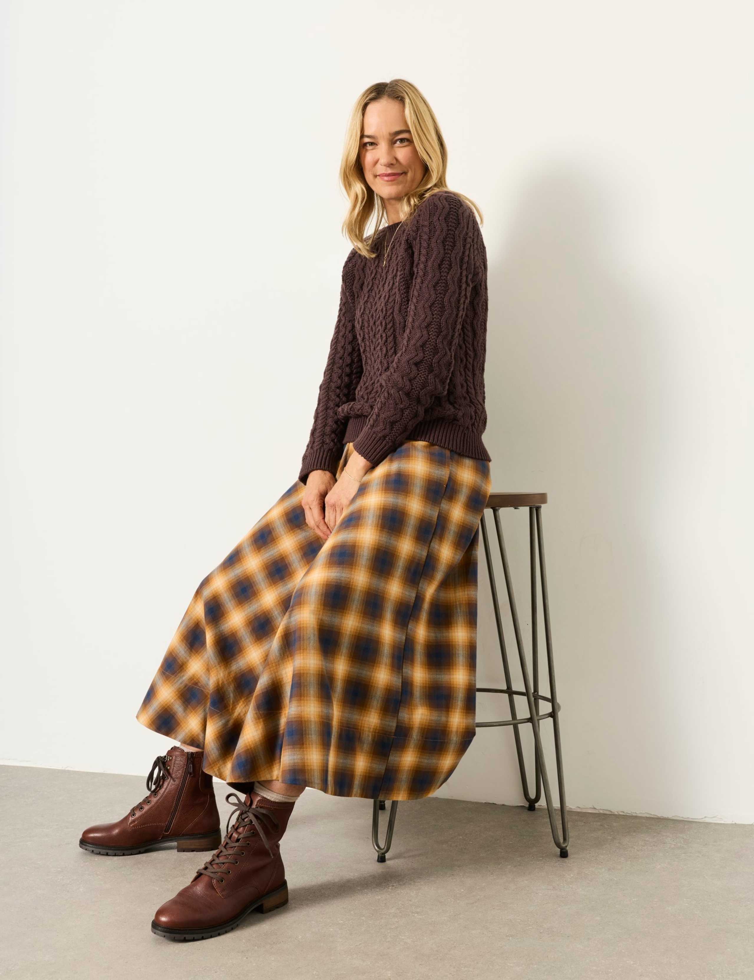 Cotton Rich Cable Knit Jumper 5 of 6