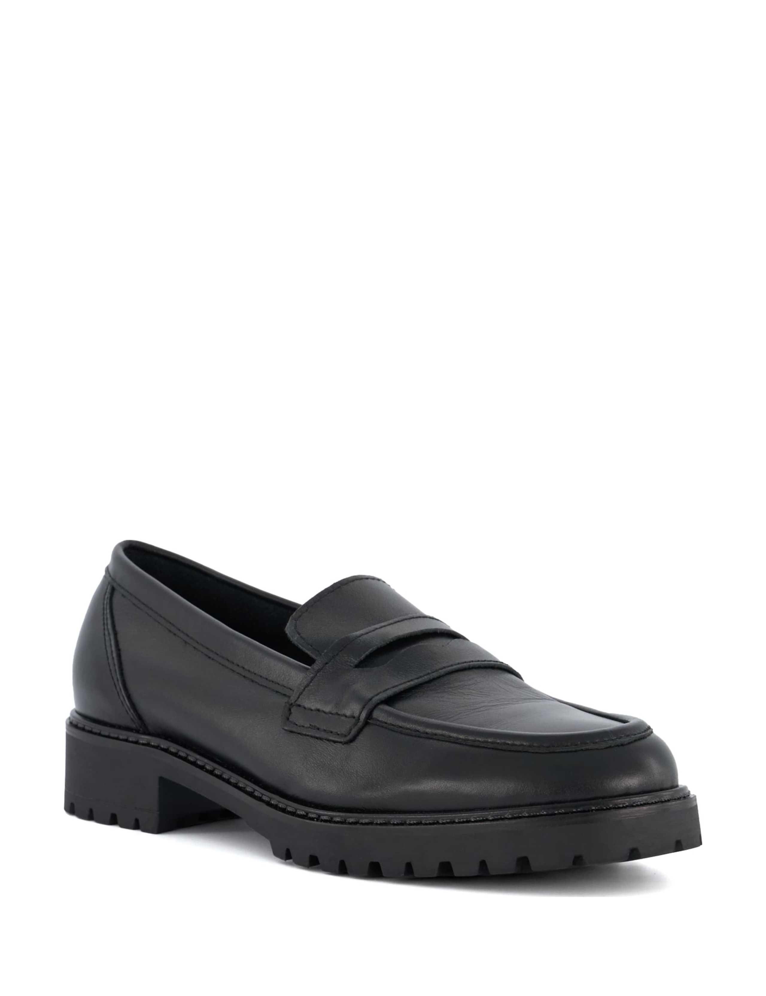 Wide Fit Leather Slip On Loafers 2 of 4