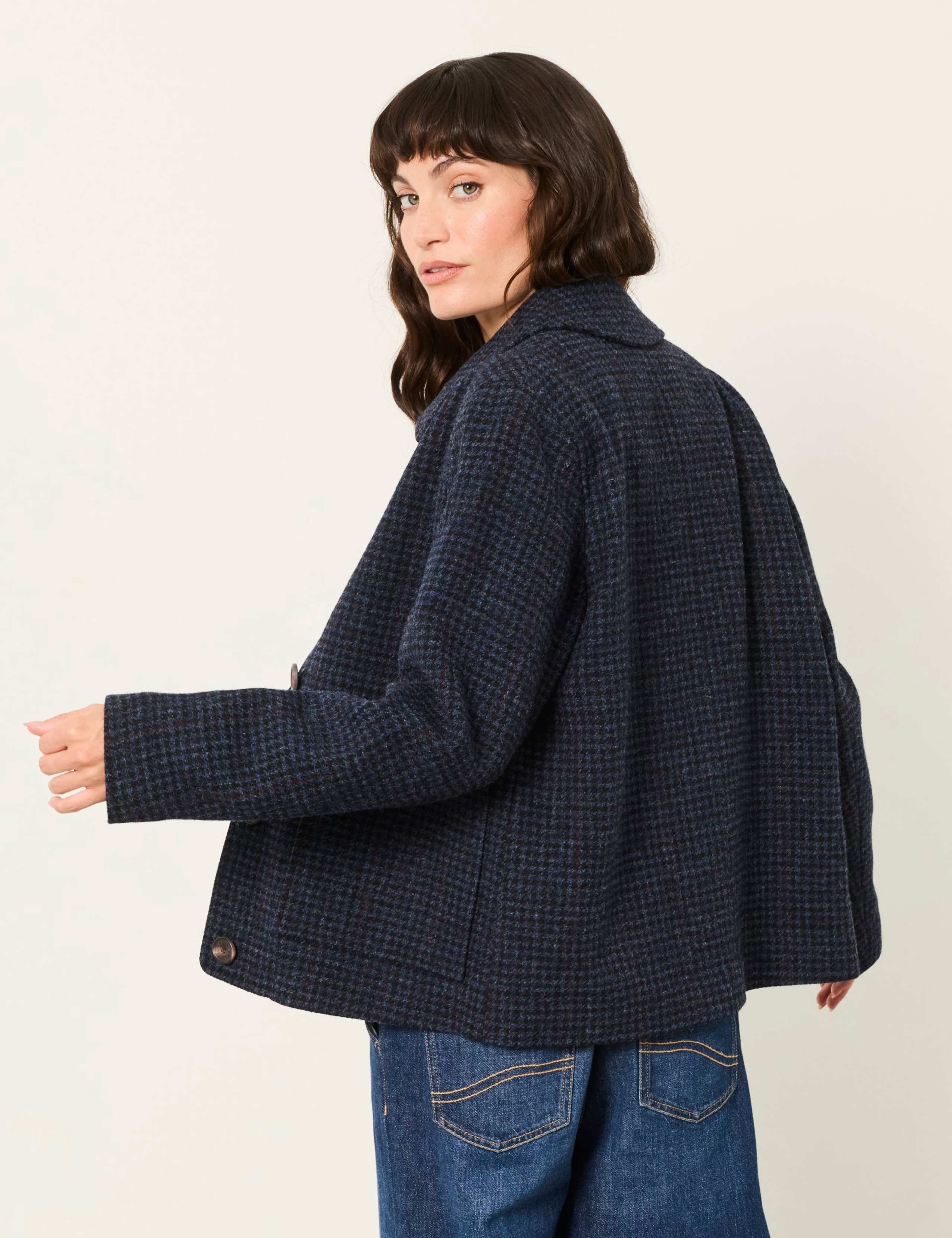 Pure Wool Checked Jacket 3 of 7