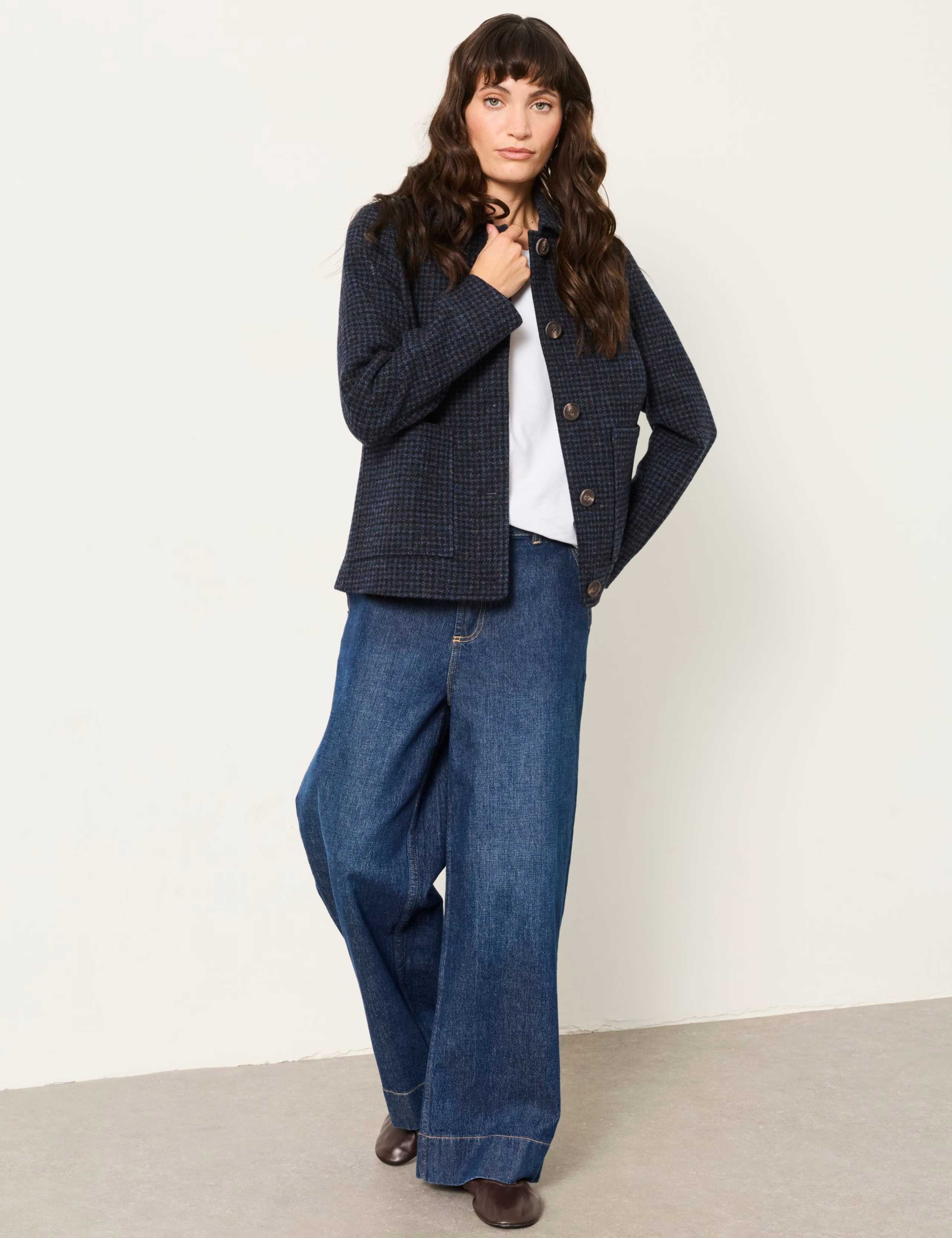 Pure Wool Checked Jacket 4 of 7