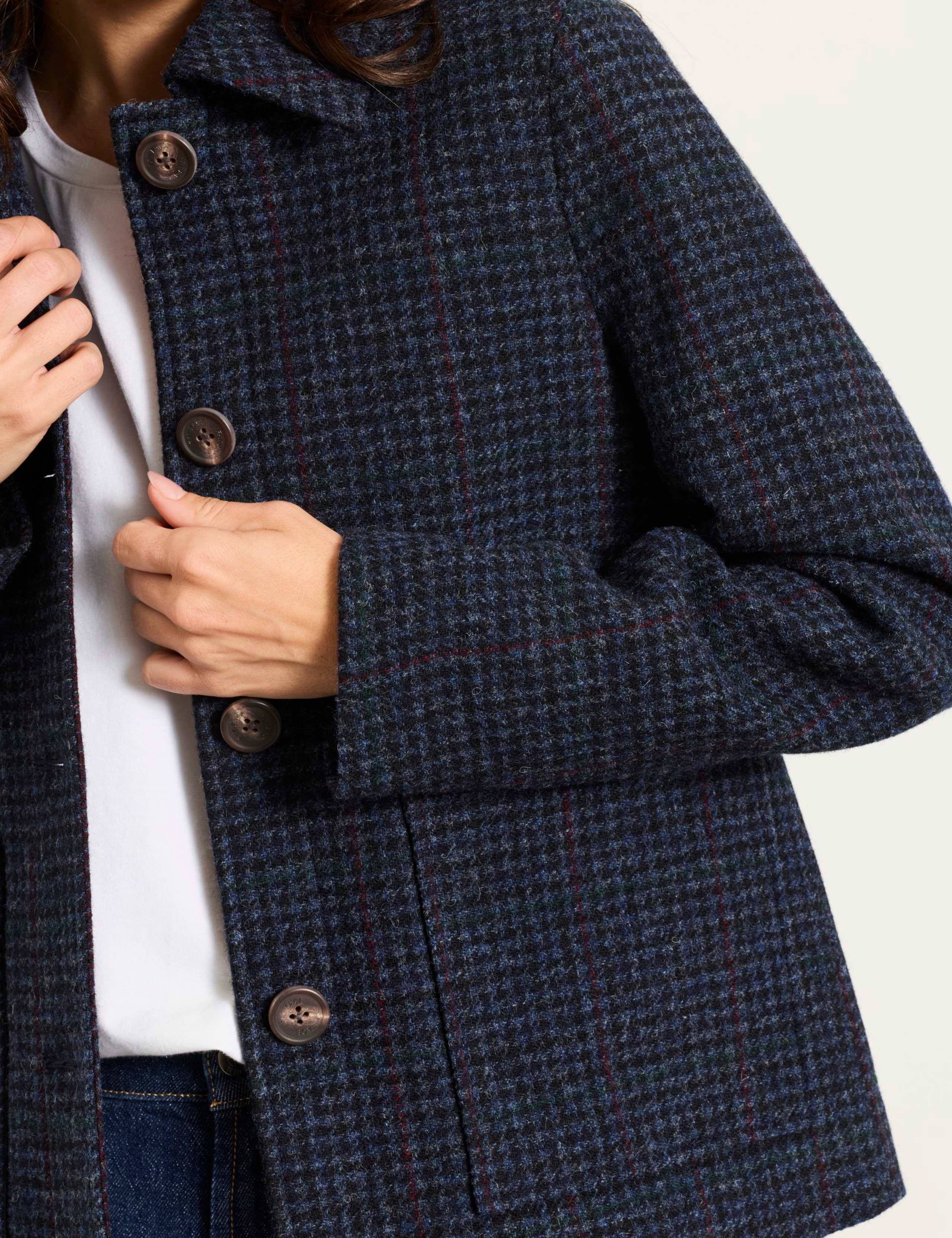 Pure Wool Checked Jacket 6 of 7