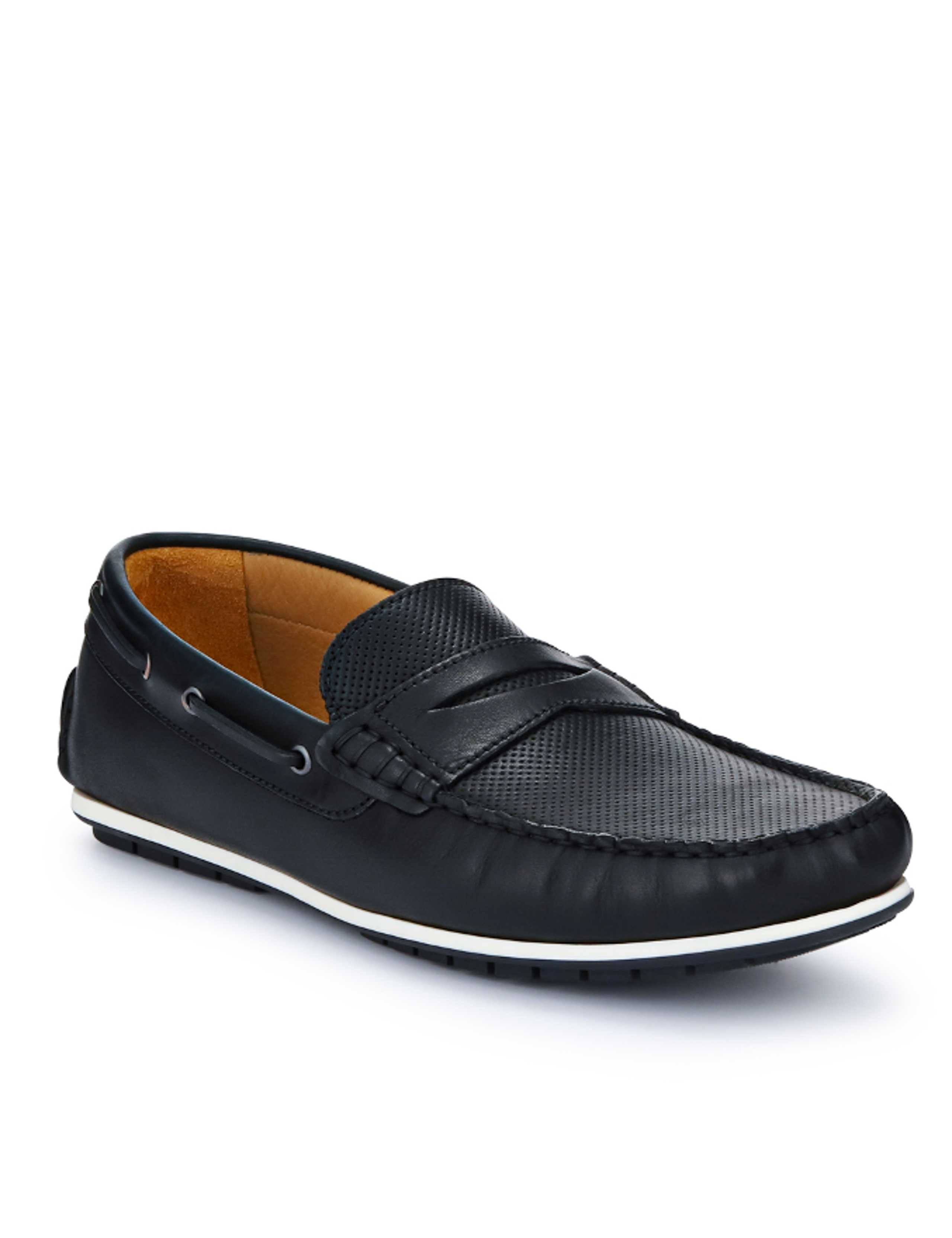 Leather Moccasin Slip-On Shoes 5 of 7