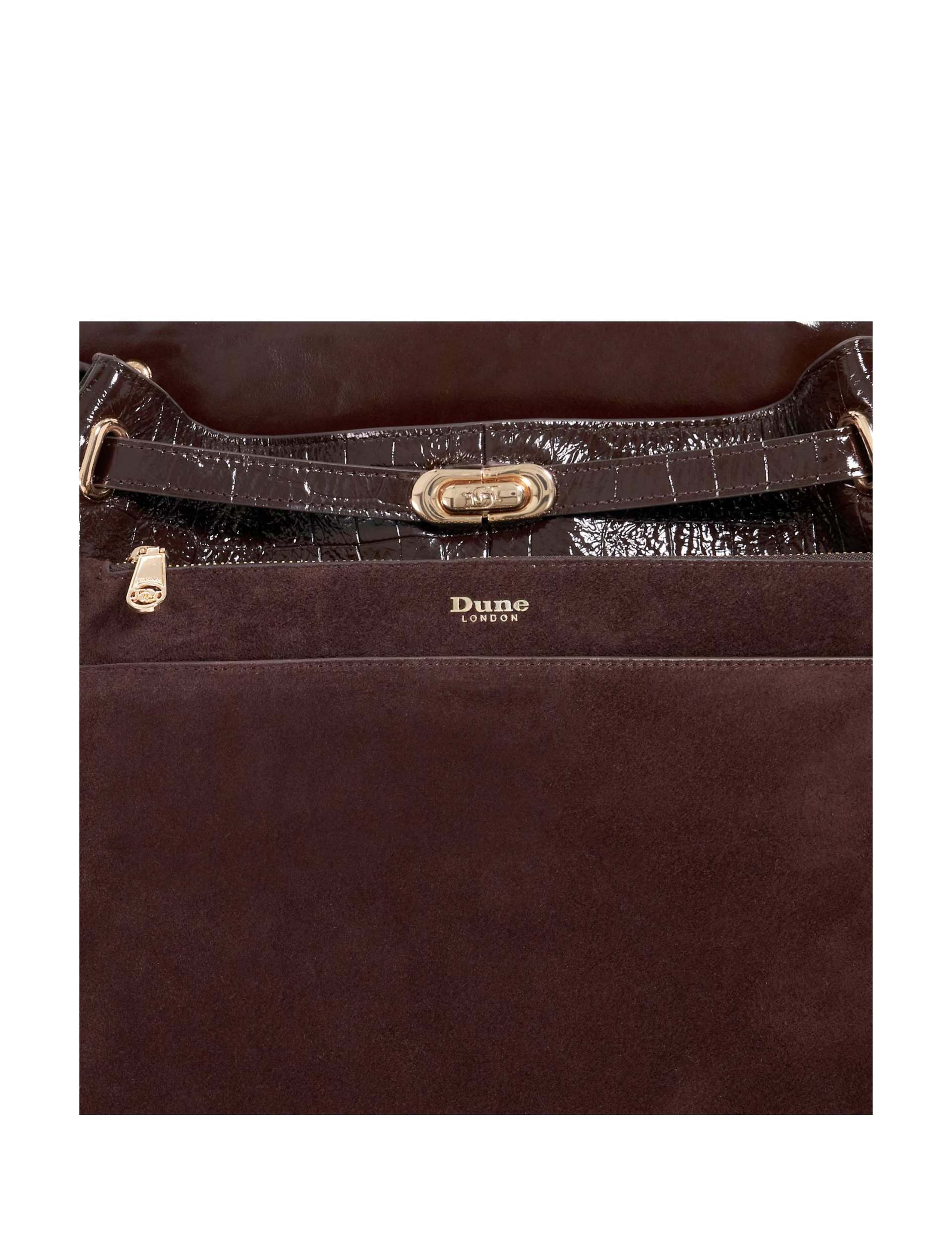 Leather Croc Effect Large Belted Grab Bag 6 of 6