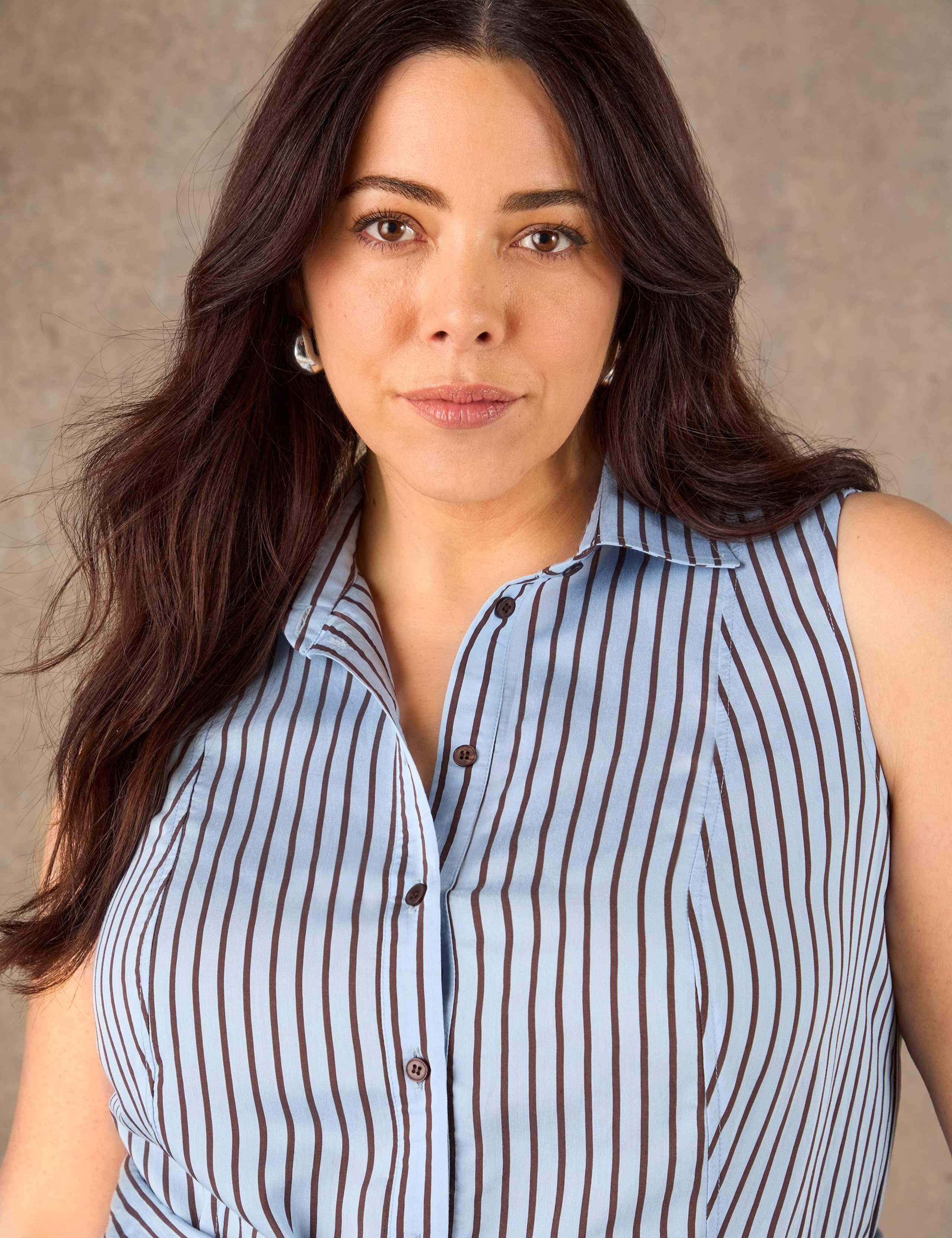 Striped Button Through Maxi Shirt Dress 5 of 5