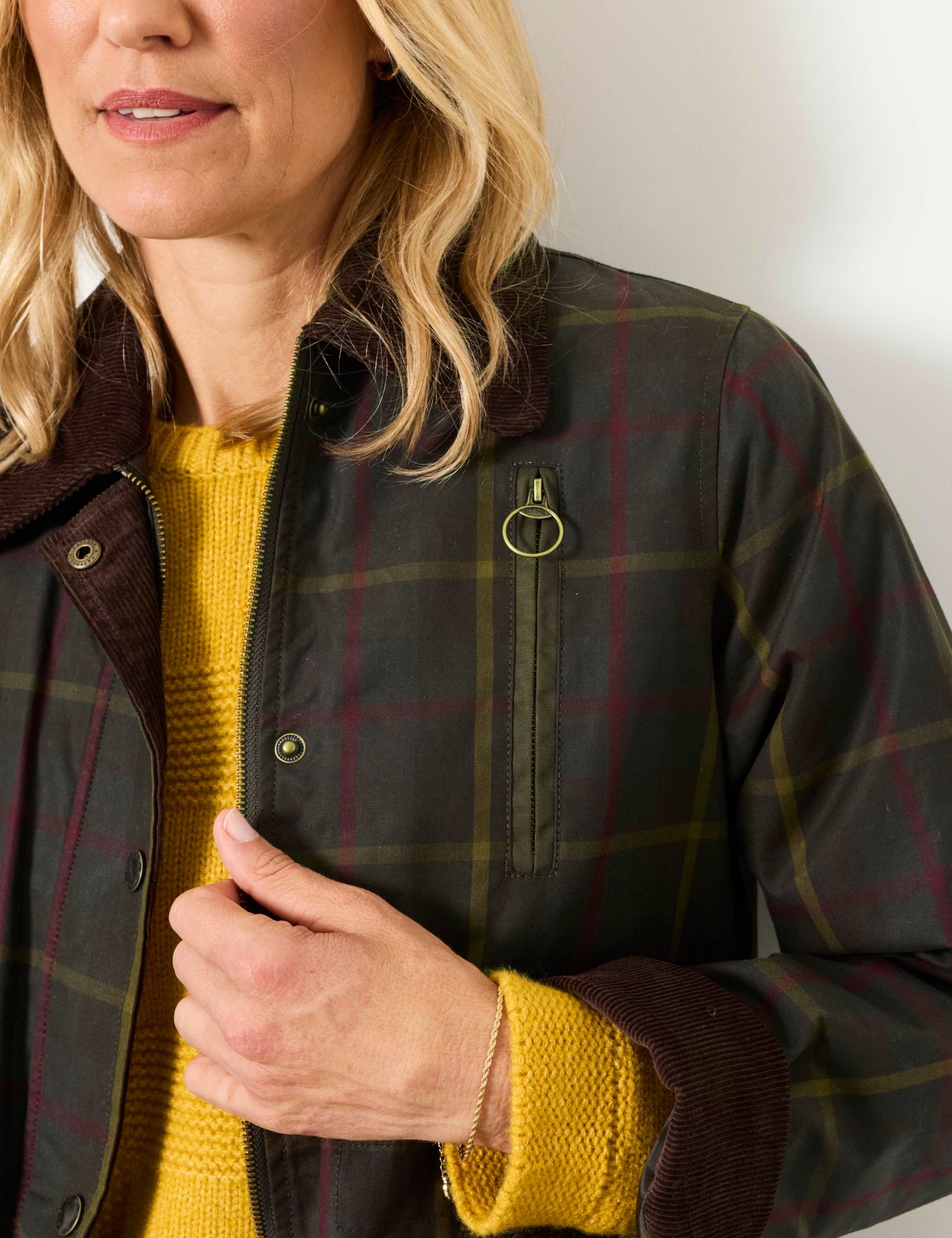 Pure Cotton Checked Utility Jacket 5 of 6